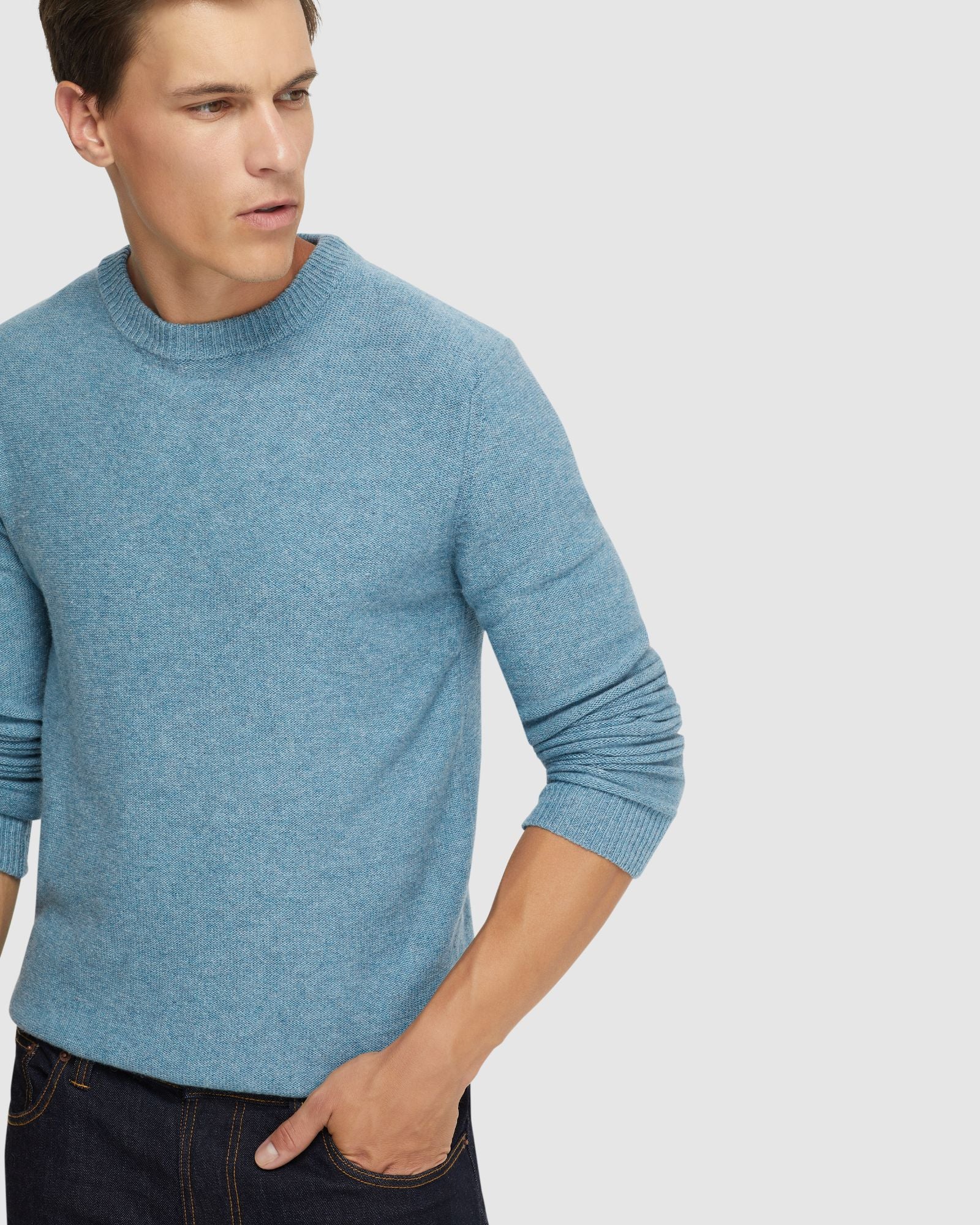 Leon Crew Neck Wool Rich Knit - Image 4
