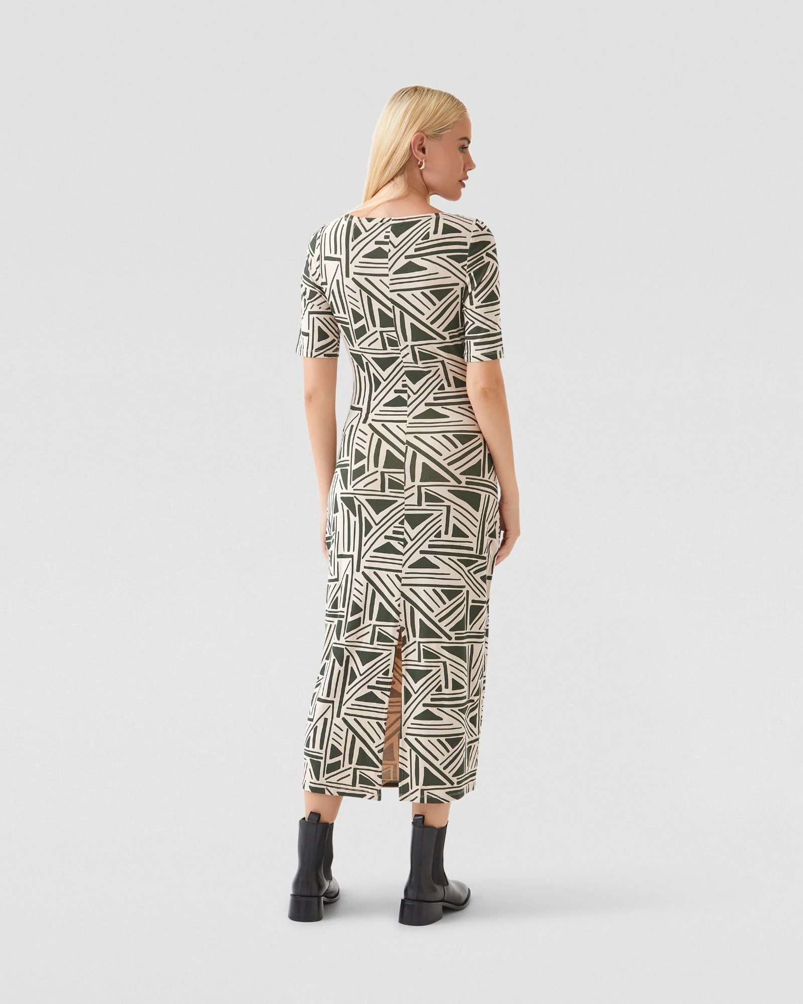 Leonie Printed Jersey Dress - Image 3