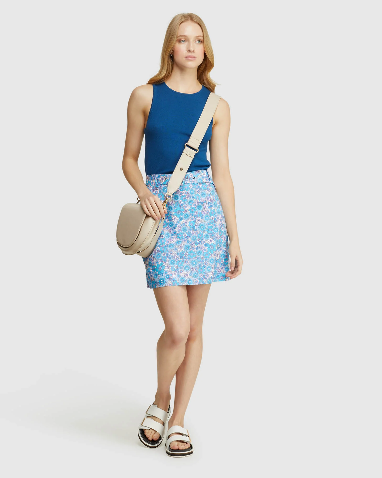 Lexie Cotton Retro Floral Skirt - Image 5