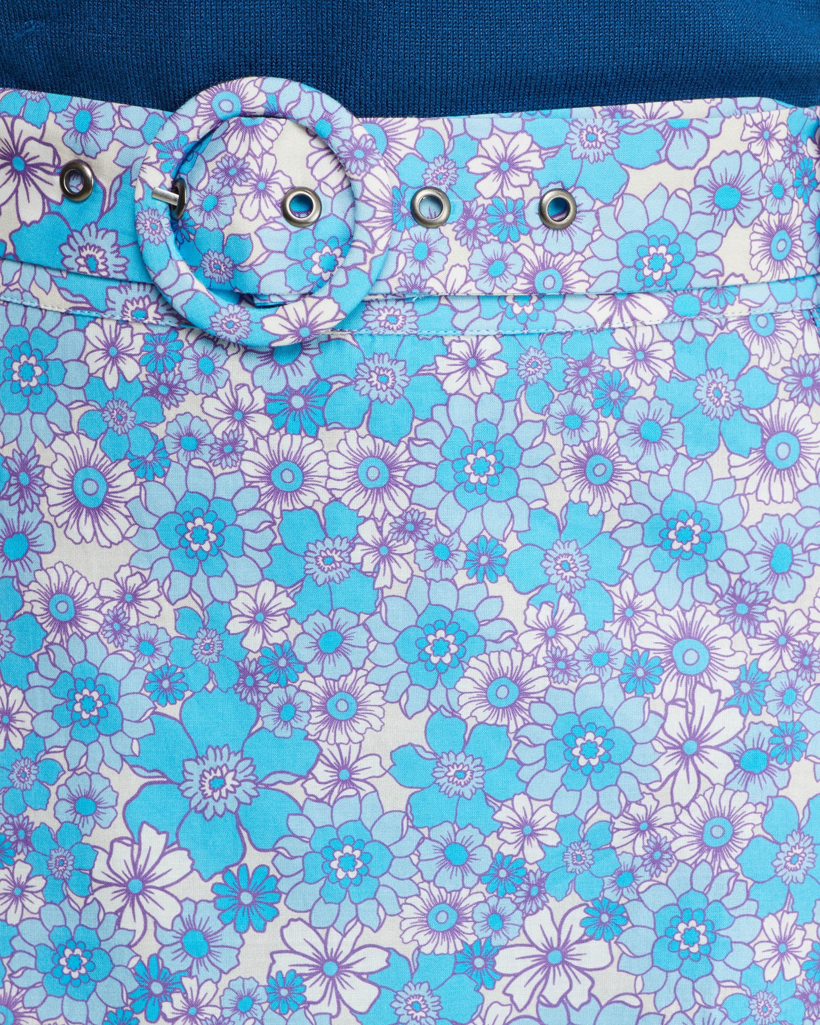 Lexie Cotton Retro Floral Skirt - Image 6