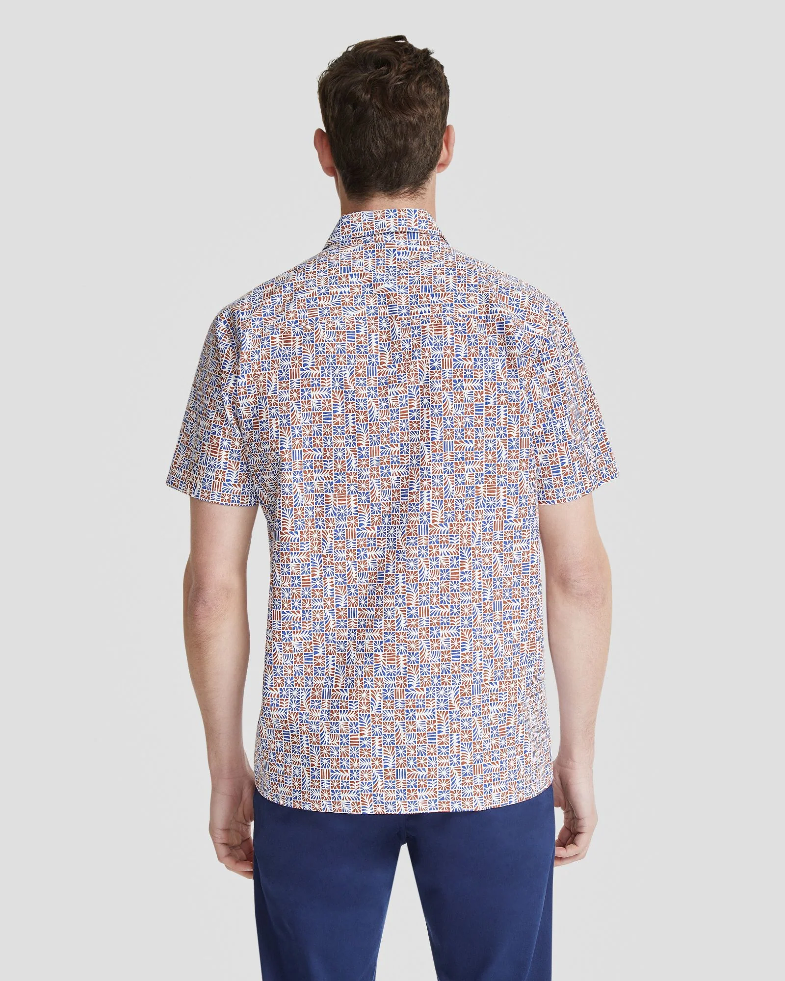 Leyton Geo Print Short Sleeve Shirt - Image 3