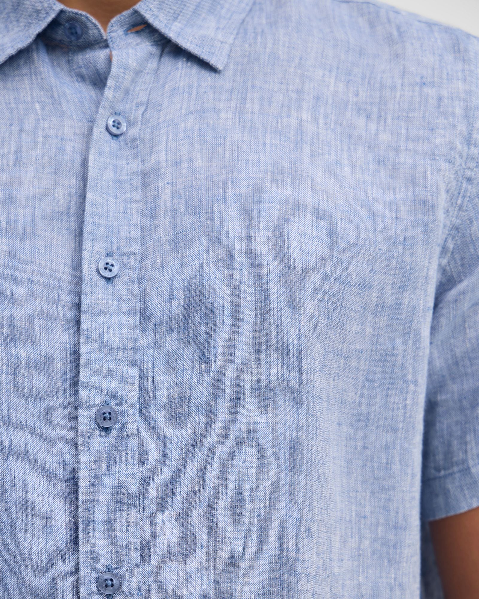 Leyton French Linen Short Sleeve Shirt - Image 7