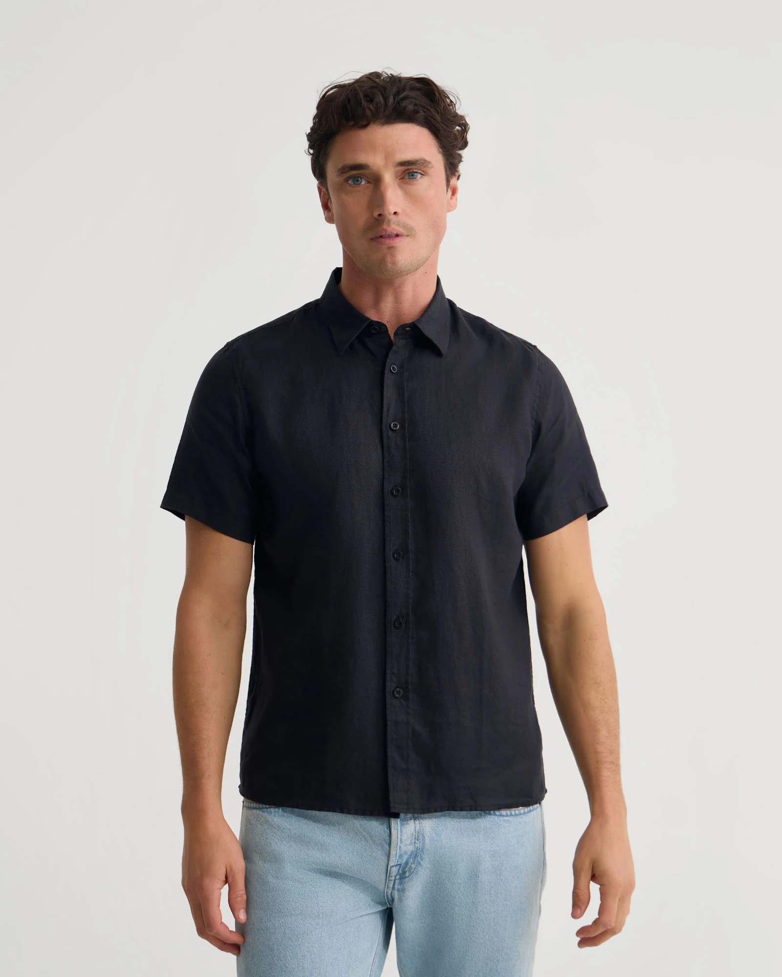 Leyton French Linen Short Sleeve Shirt - Image 11