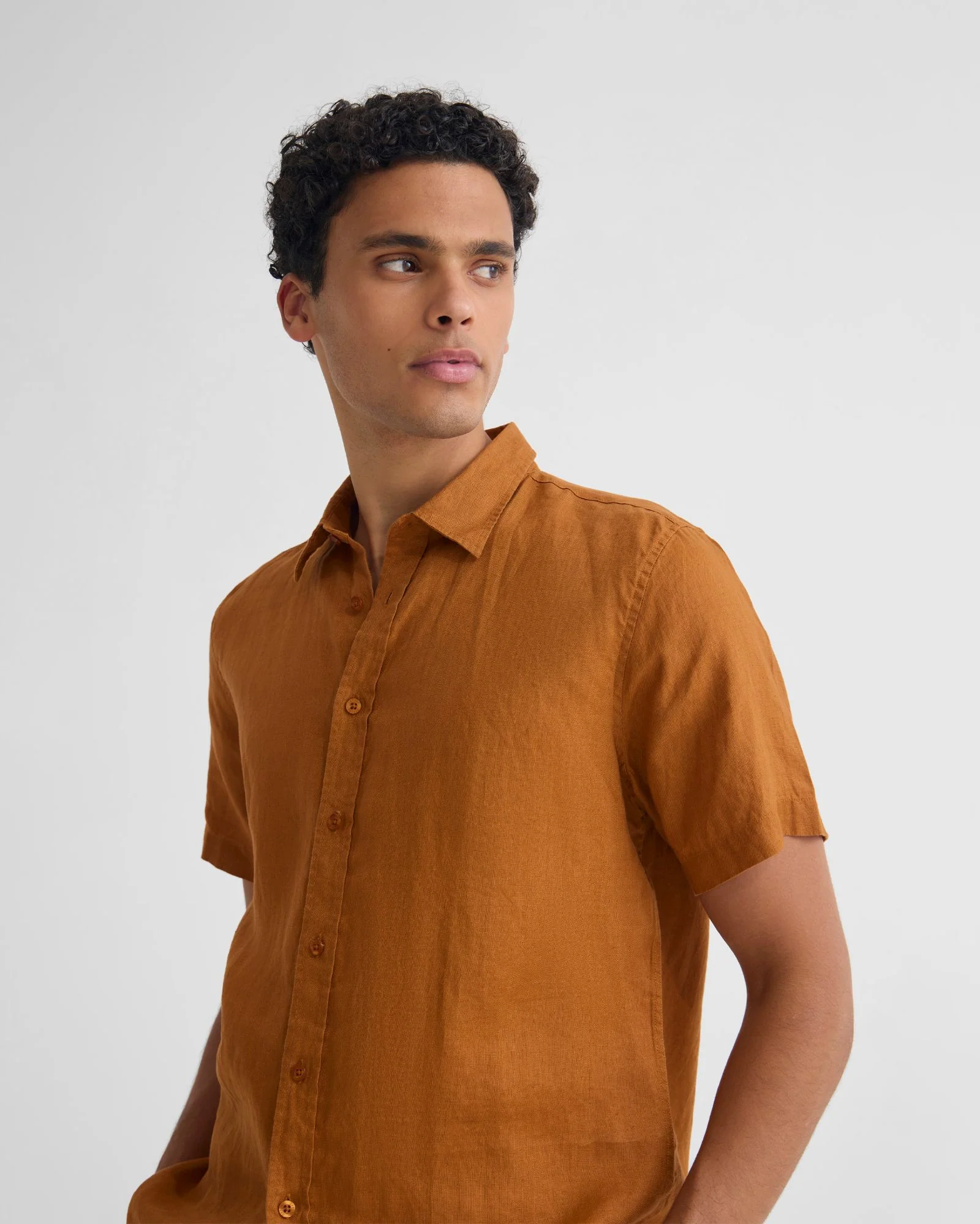 Leyton French Linen Short Sleeve Shirt - Image 17