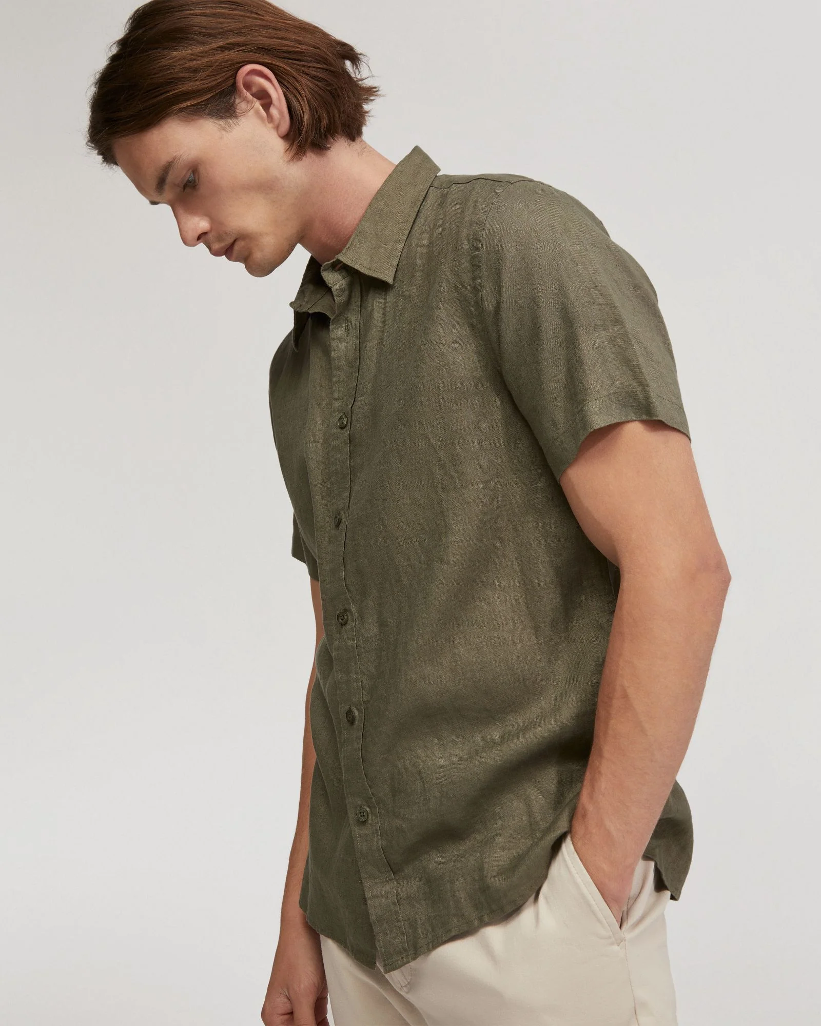 Leyton Pure Linen Short Sleeve Shirt - Image 10