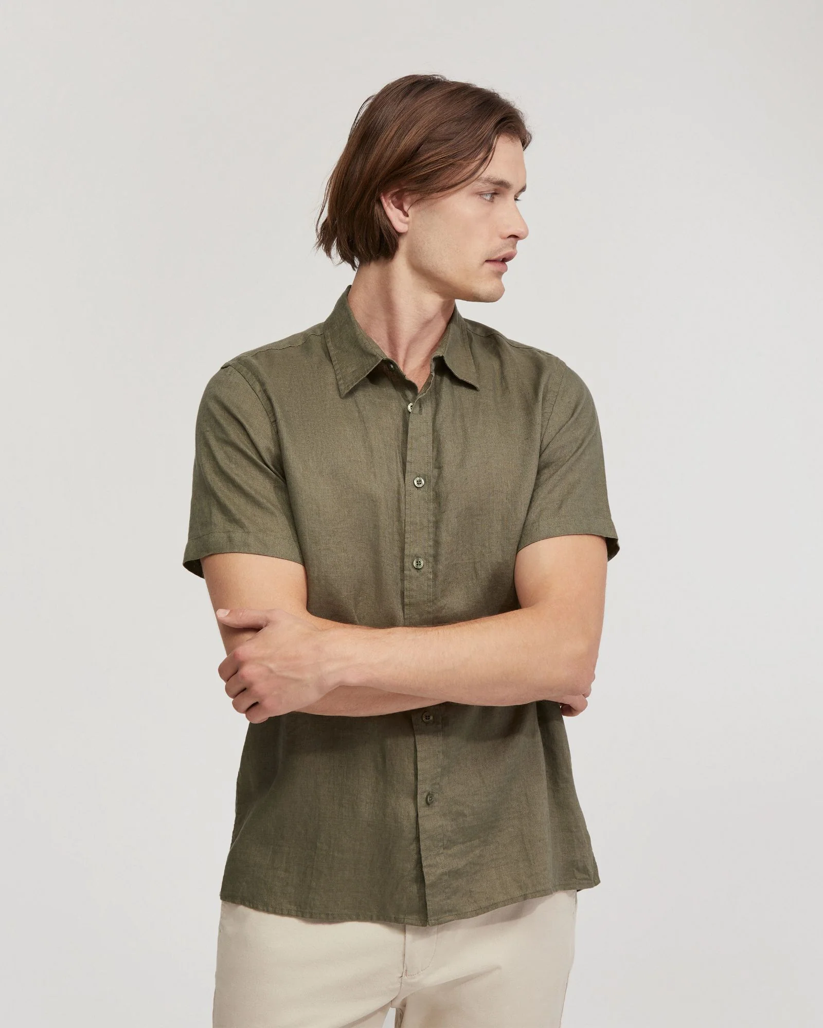 Leyton Pure Linen Short Sleeve Shirt - Image 11
