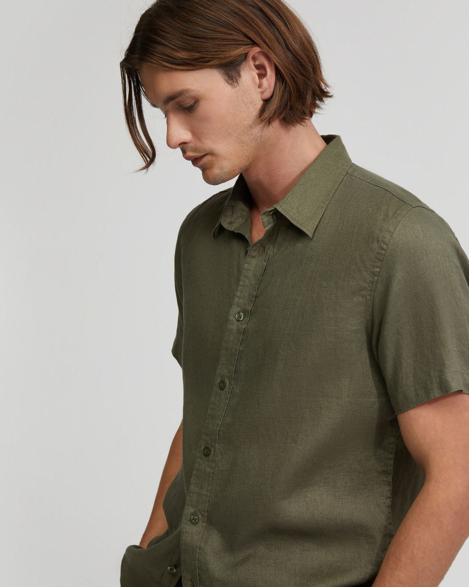 Leyton Pure Linen Short Sleeve Shirt - Image 13