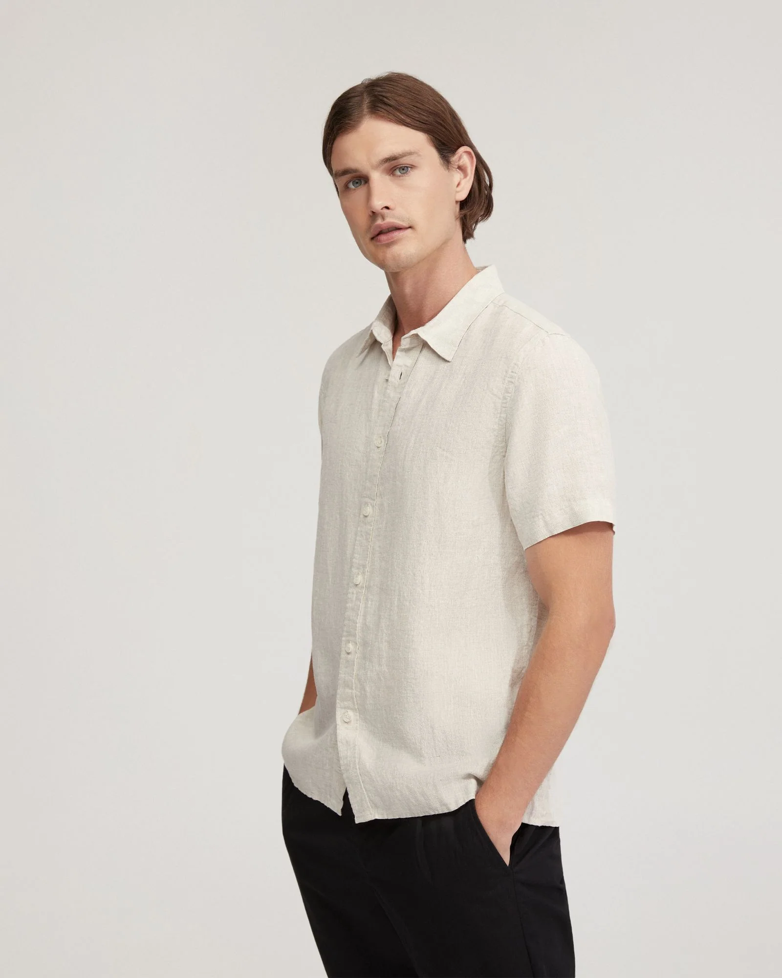 Leyton Pure Linen Short Sleeve Shirt - Image 15