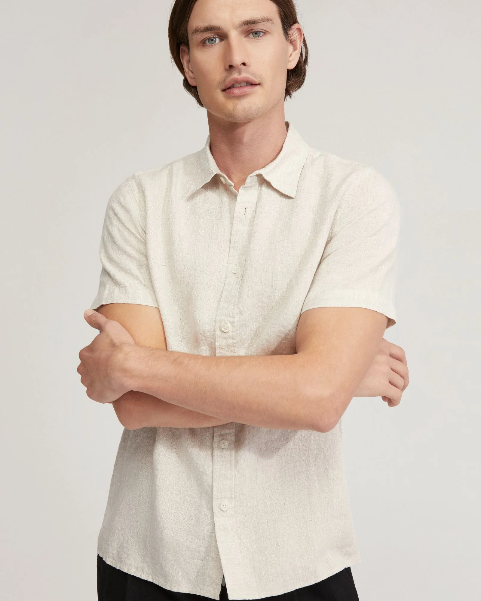 Leyton Pure Linen Short Sleeve Shirt - Image 17