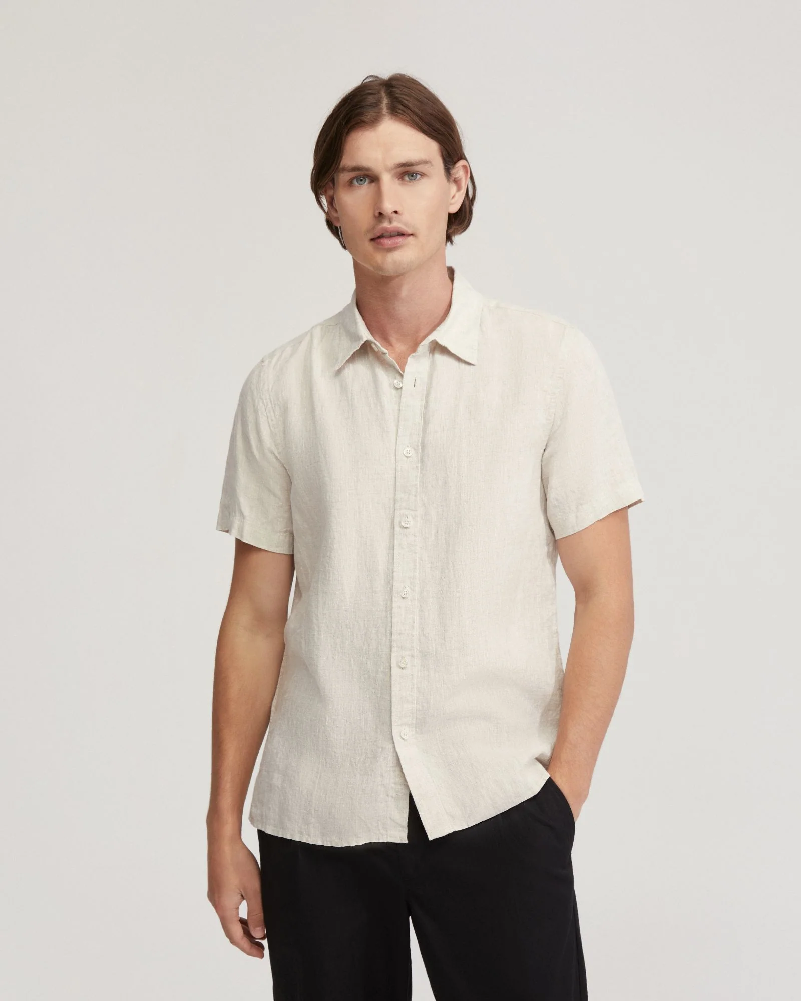 Leyton Pure Linen Short Sleeve Shirt - Image 18