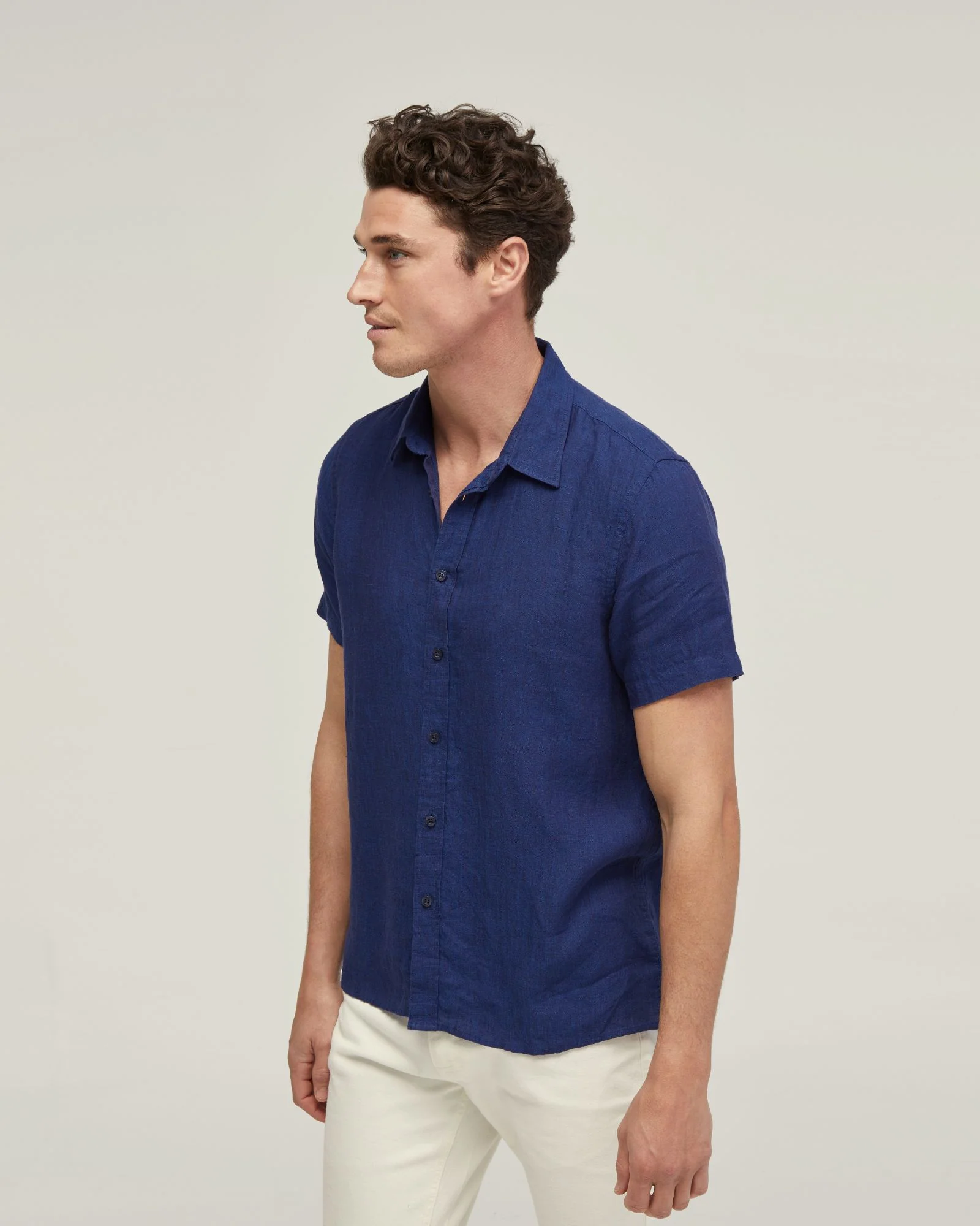 Leyton Pure Linen Short Sleeve Shirt - Image 2