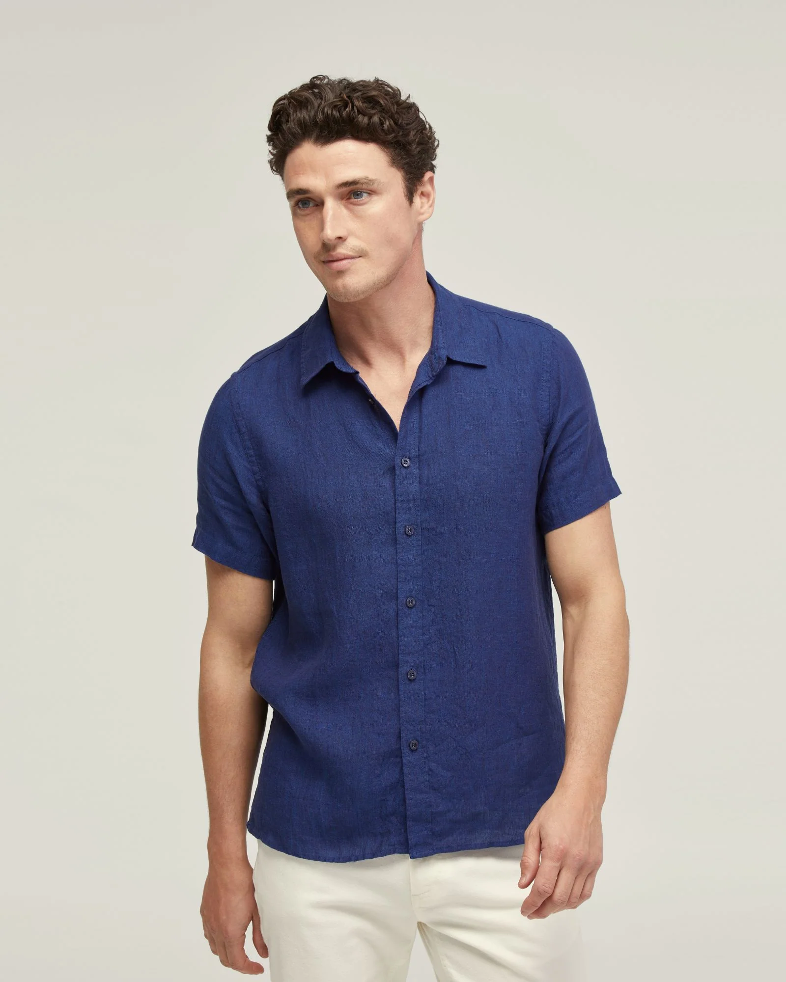 Leyton Pure Linen Short Sleeve Shirt - Image 5
