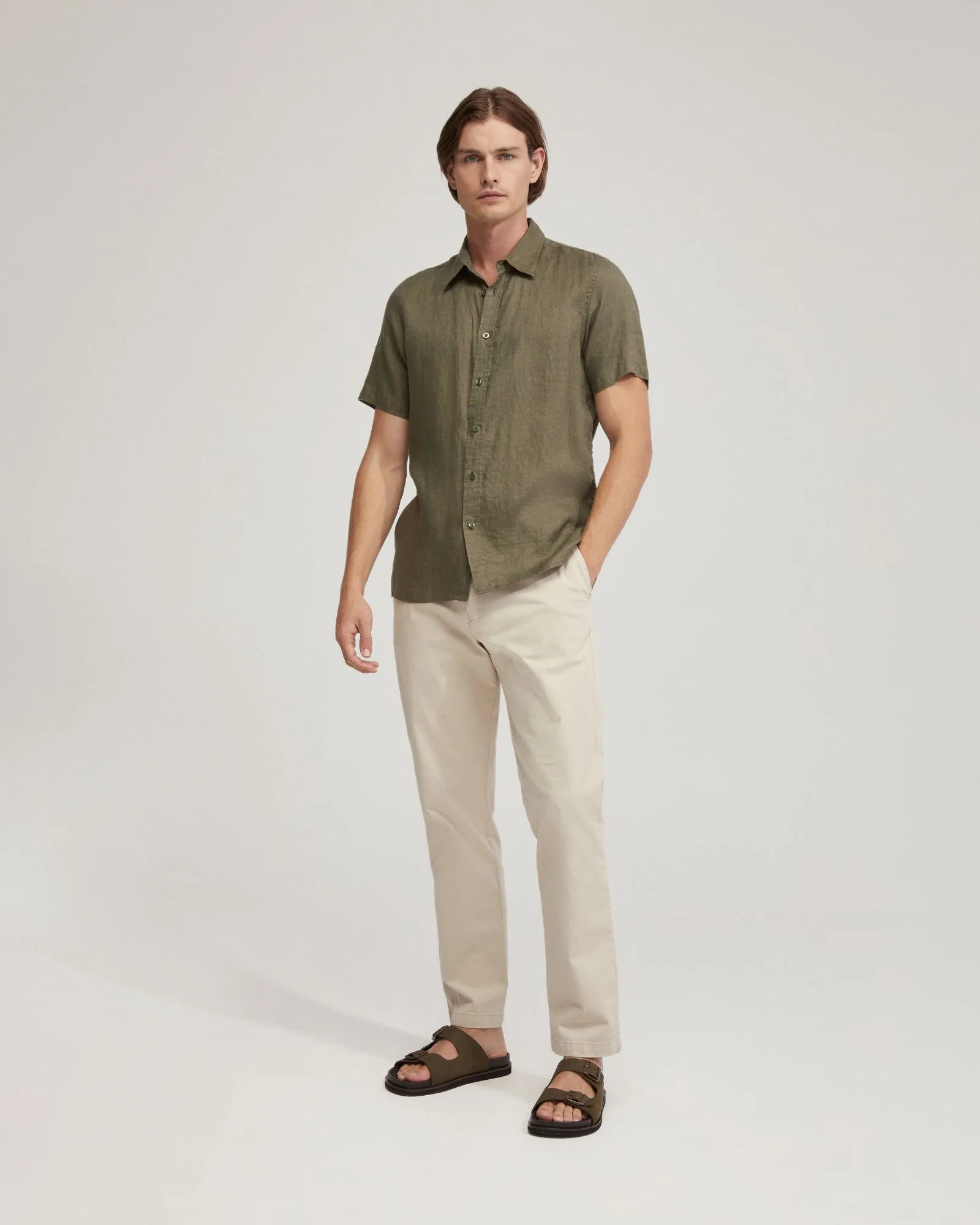 Leyton Pure Linen Short Sleeve Shirt - Image 7