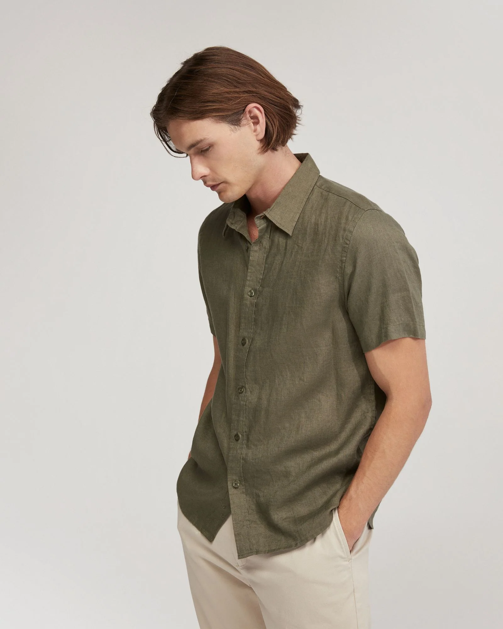 Leyton Pure Linen Short Sleeve Shirt - Image 8