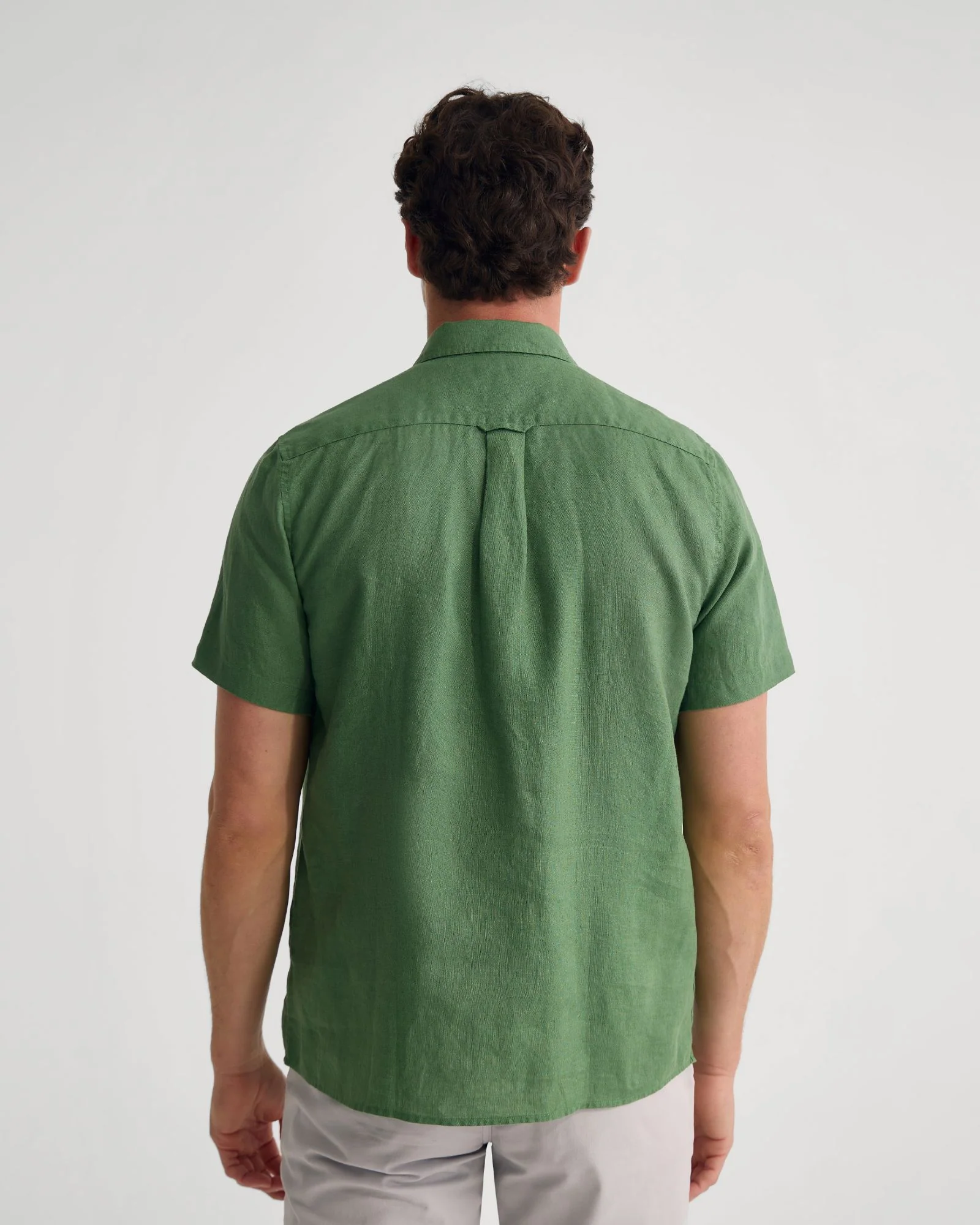 Leyton French Linen Short Sleeve Shirt - Image 10