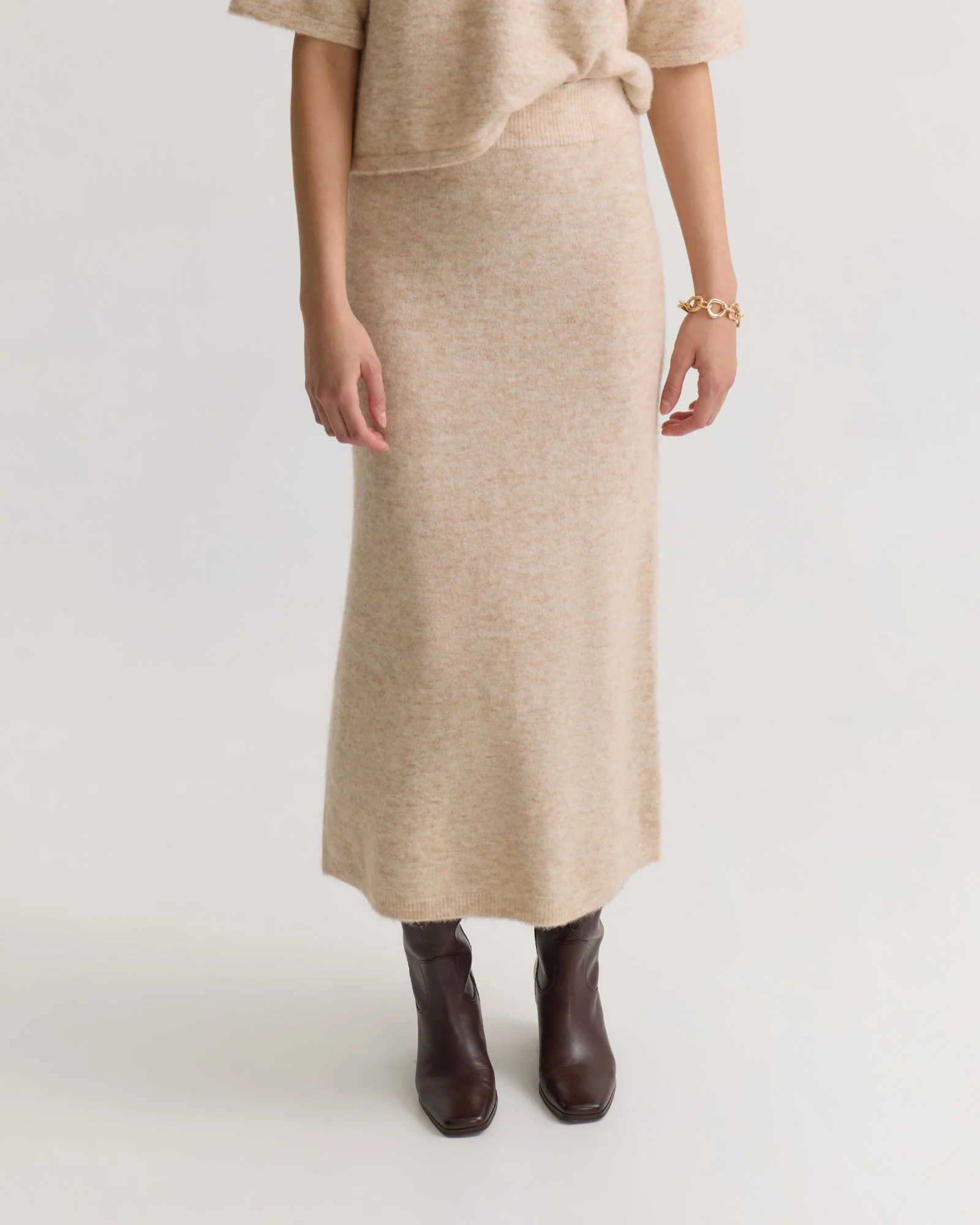 Lisa Alpaca Blend Skirt - Image 4
