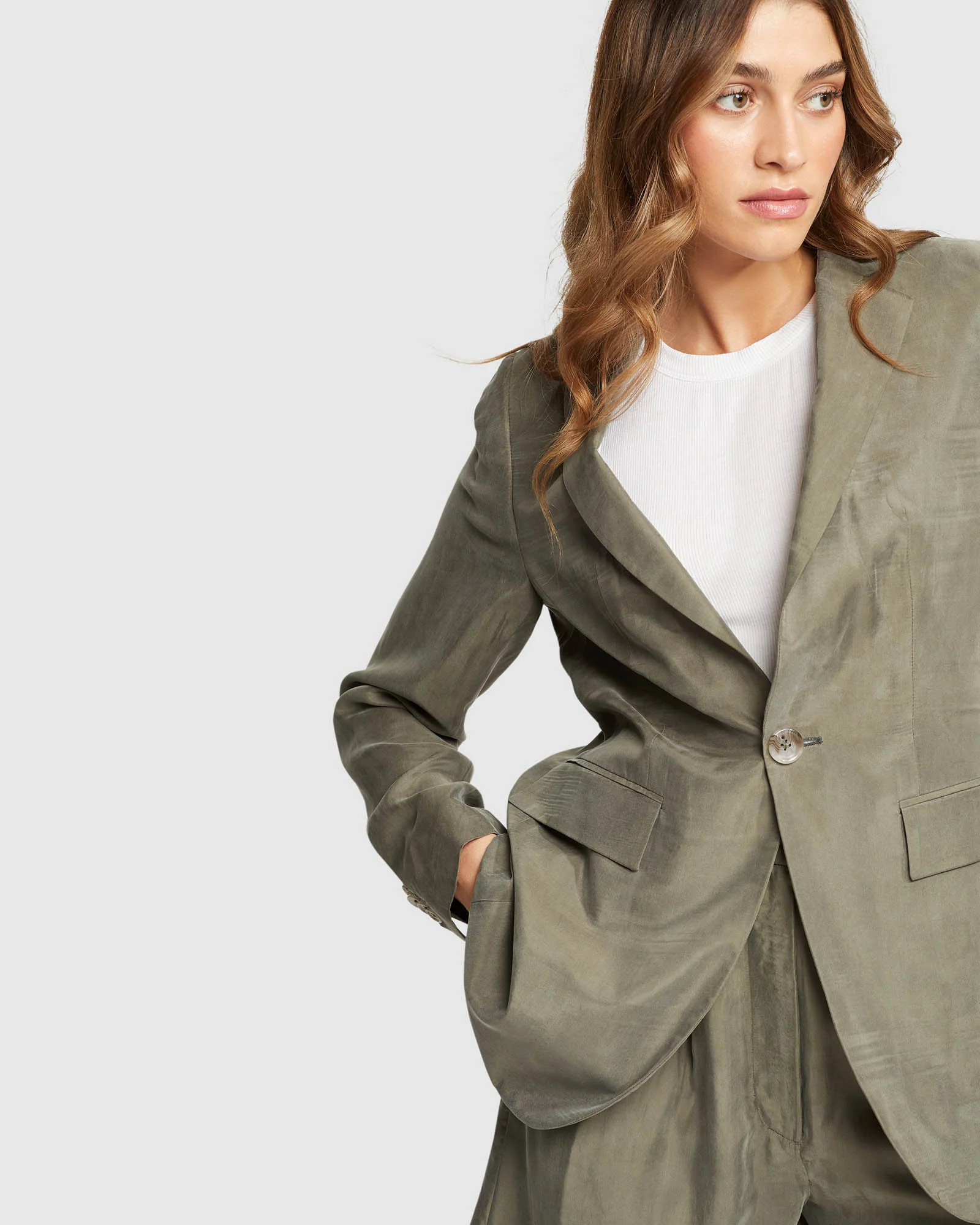 Lola Cupro Blend Blazer - Image 8