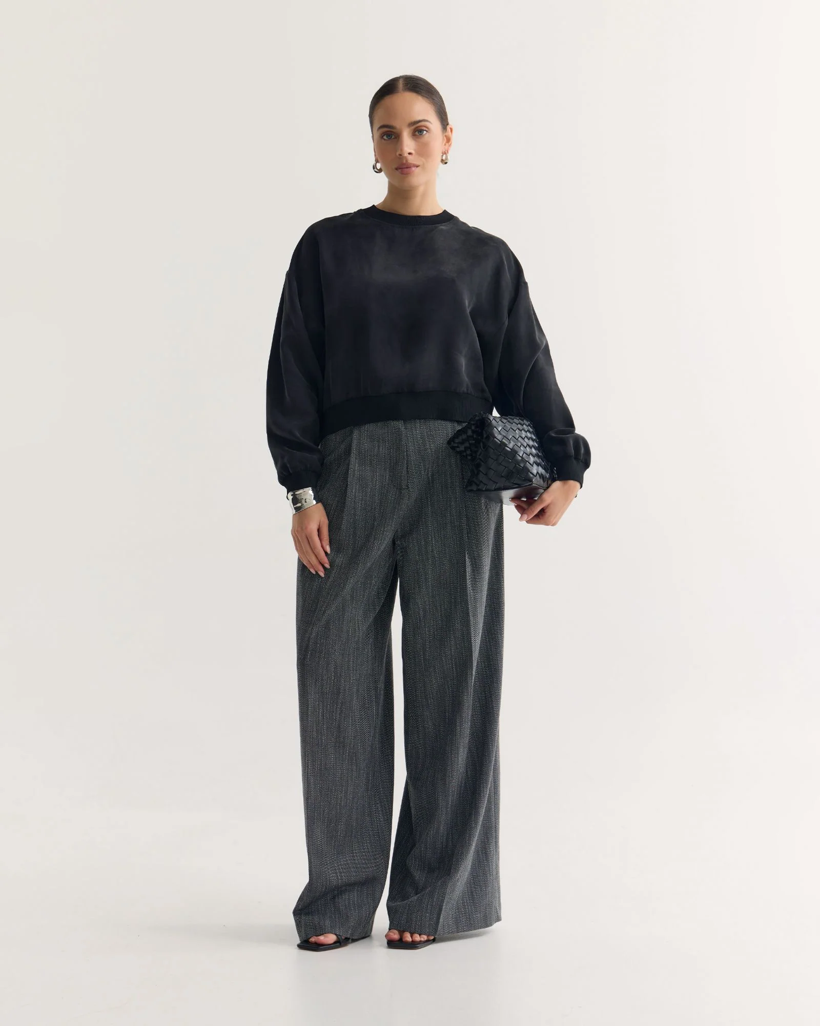 Lola Rib Collar Cupro Top