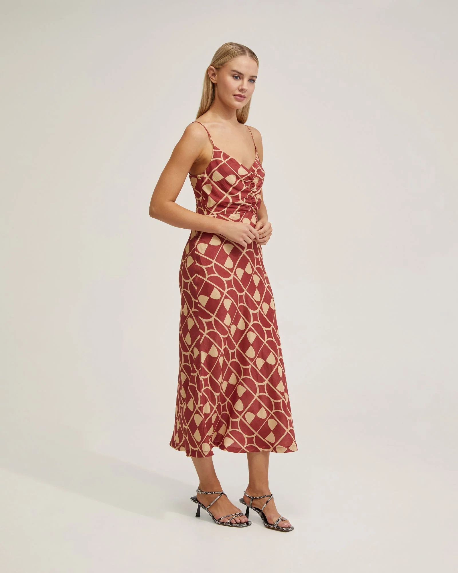 Loren Geo Print Slip Dress - Image 2