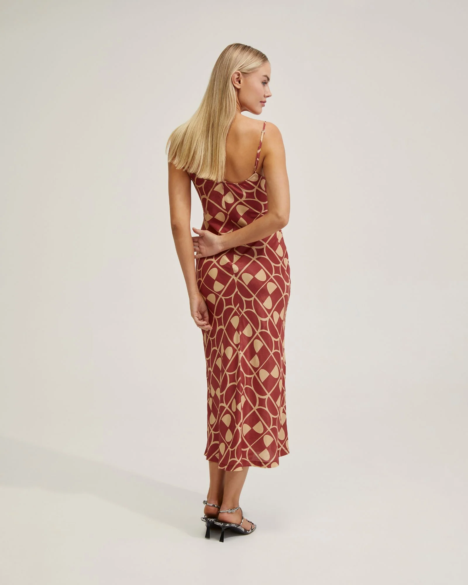 Loren Geo Print Slip Dress - Image 3