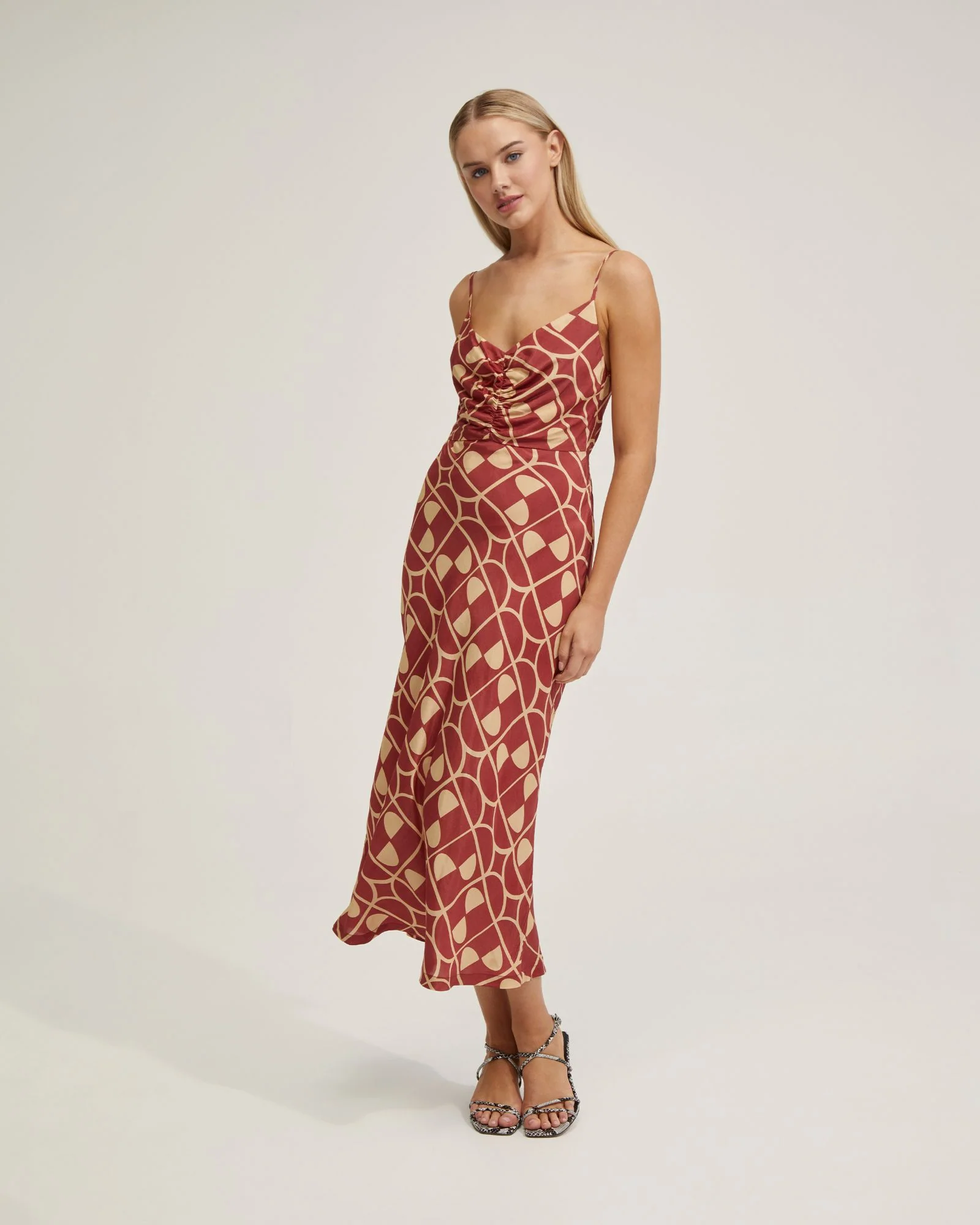 Loren Geo Print Slip Dress - Image 4
