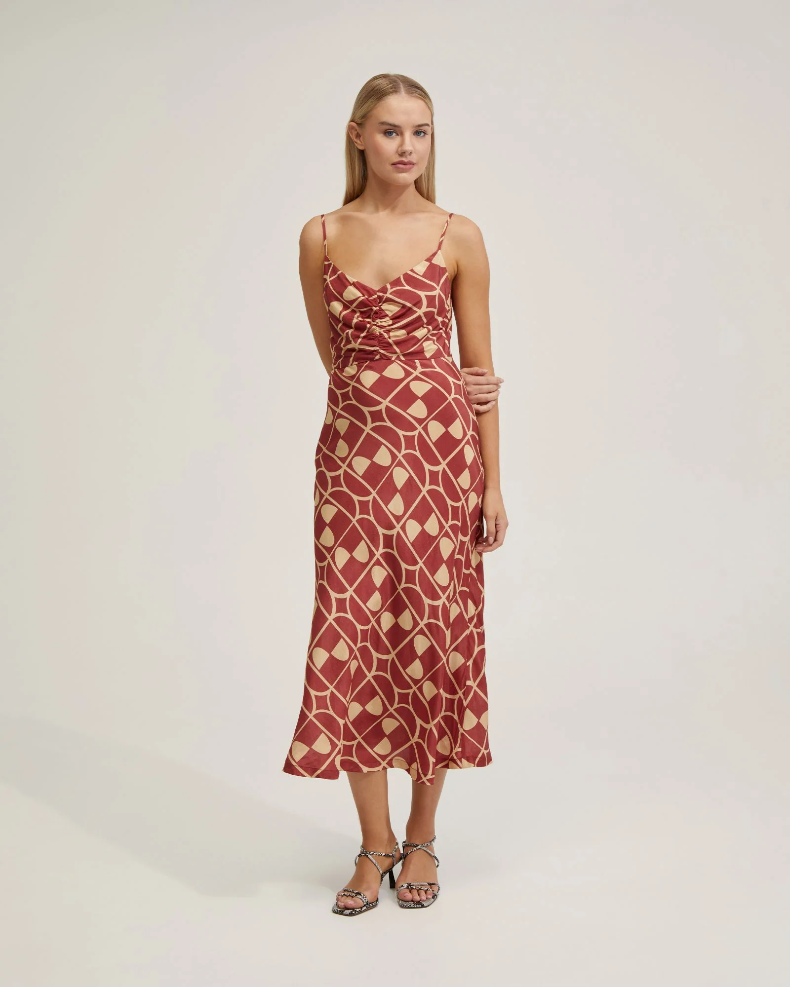 Loren Geo Print Slip Dress - Image 5