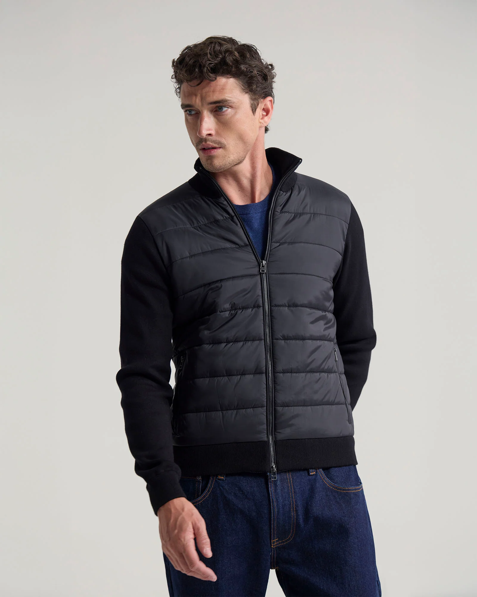 Lorenzo Knit Sleeve Puffer Jacket - Image 2