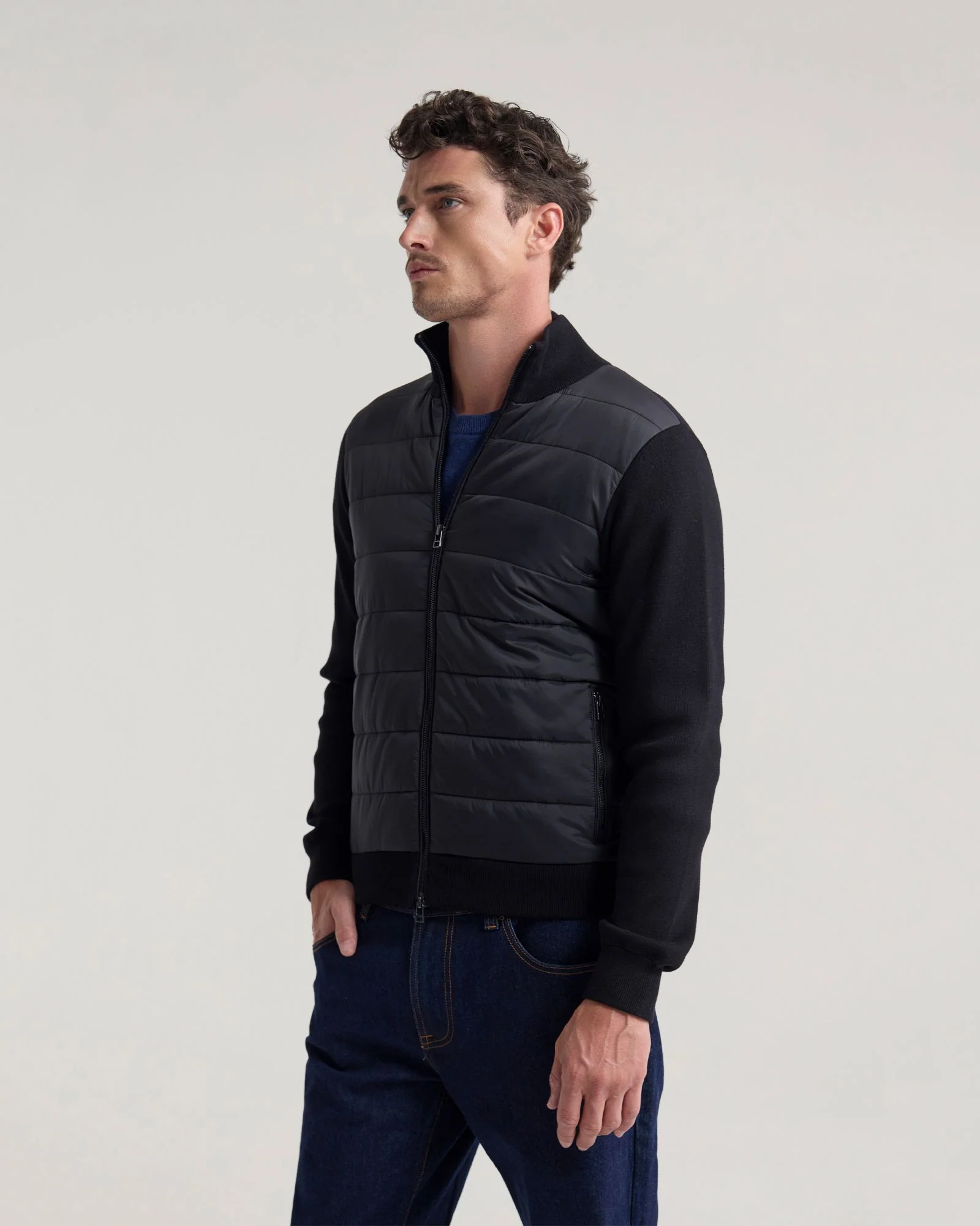 Lorenzo Knit Sleeve Puffer Jacket - Image 3