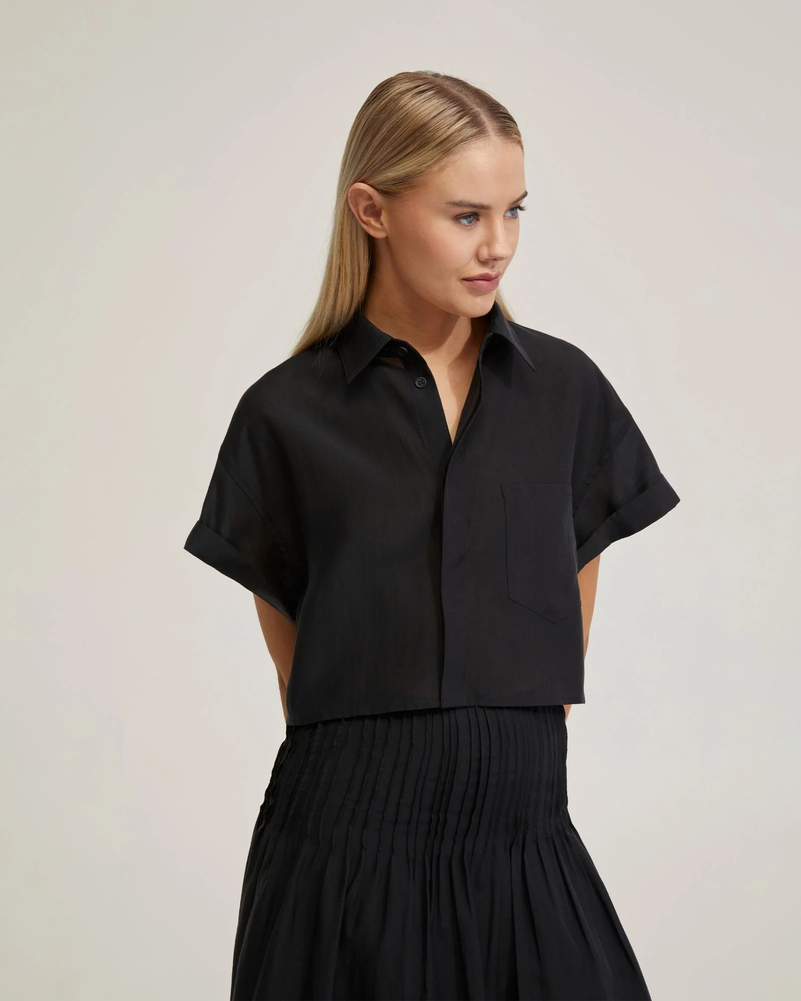 Lottie Crop Shirt - Image 2
