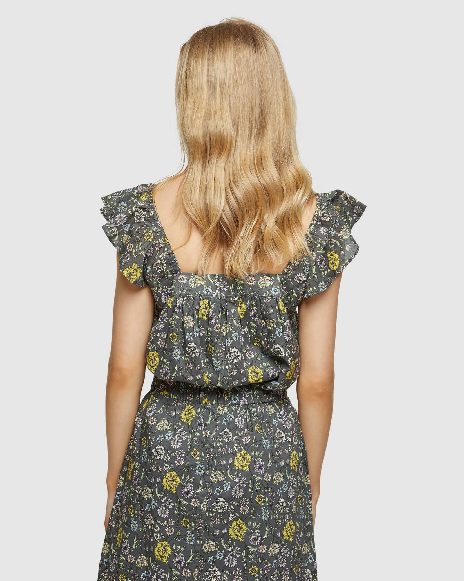Lucielle Cotton Paisley Print Top - Image 3