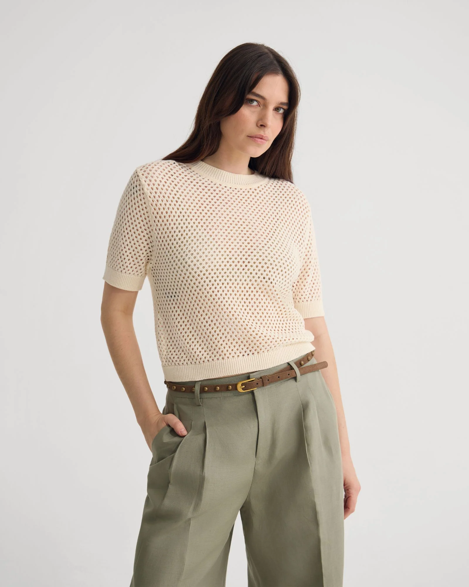 Luna Cotton Knit Top - Image 13
