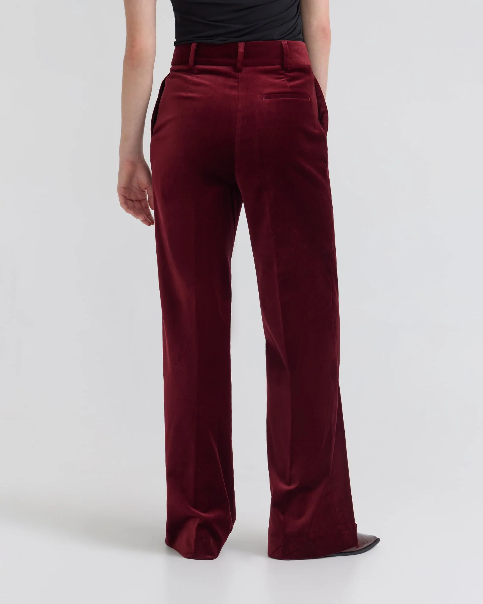 Lydia Stretch Velvet Pants - Image 10