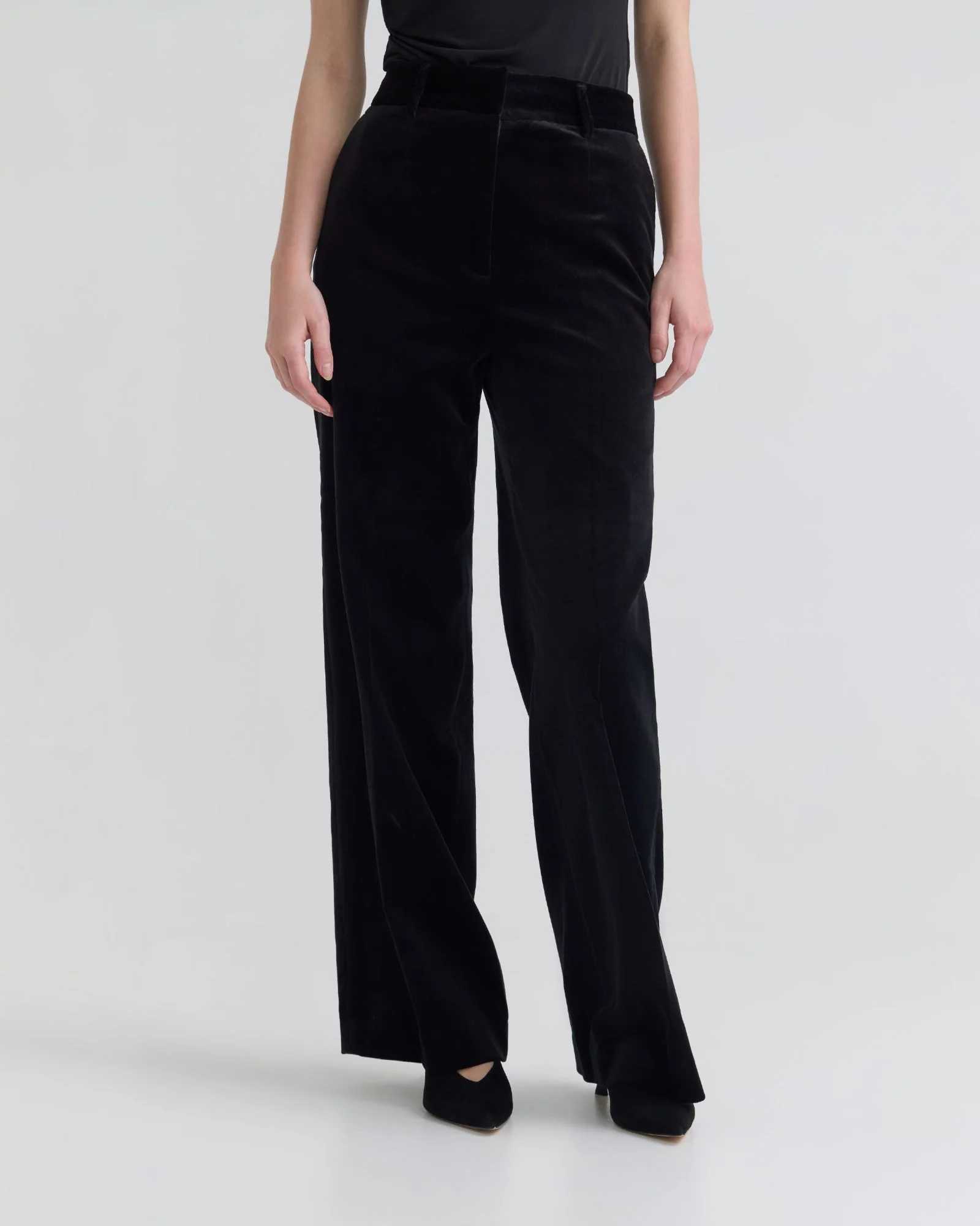 Lydia Stretch Velvet Pants