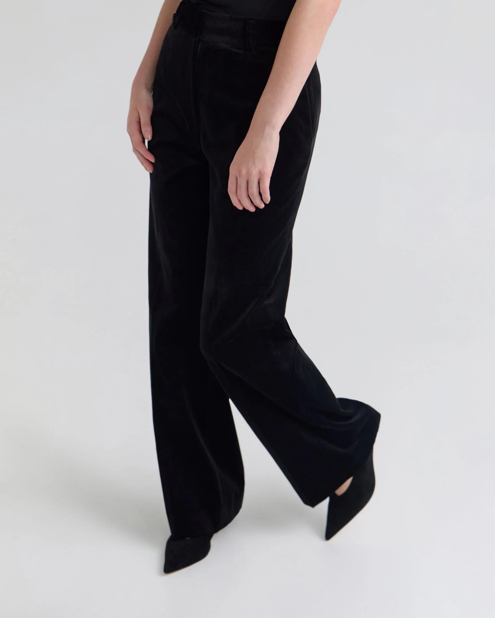 Lydia Stretch Velvet Pants - Image 4