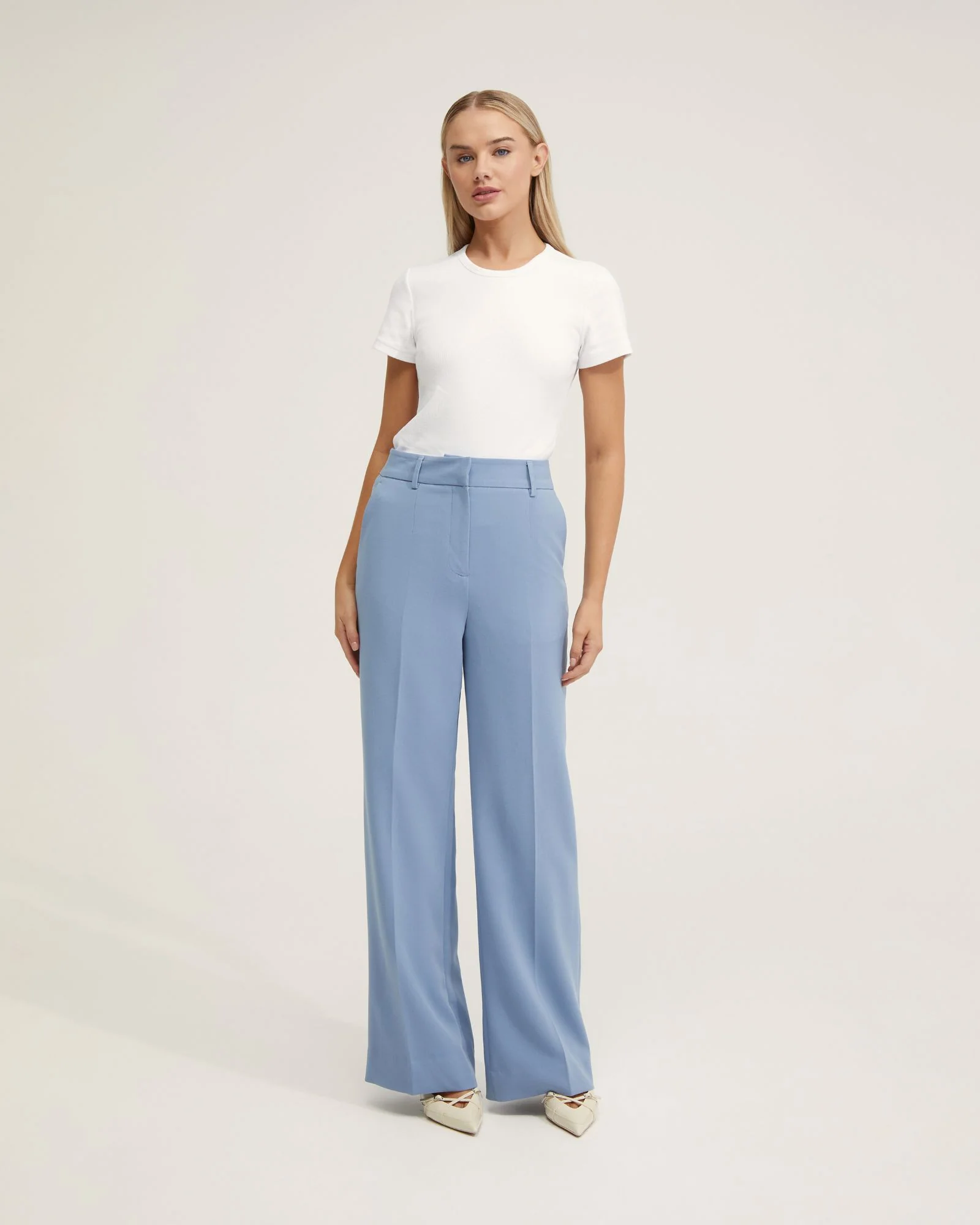 Lydia Stretch Wide Leg Pants - Image 5