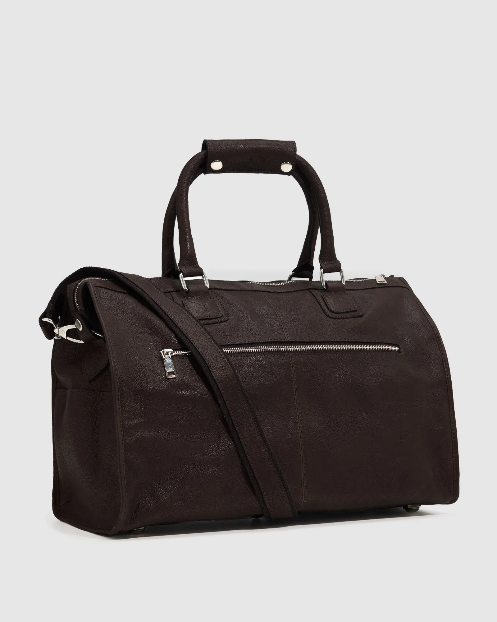 Magnus Leather Overnighter Bag - Image 3