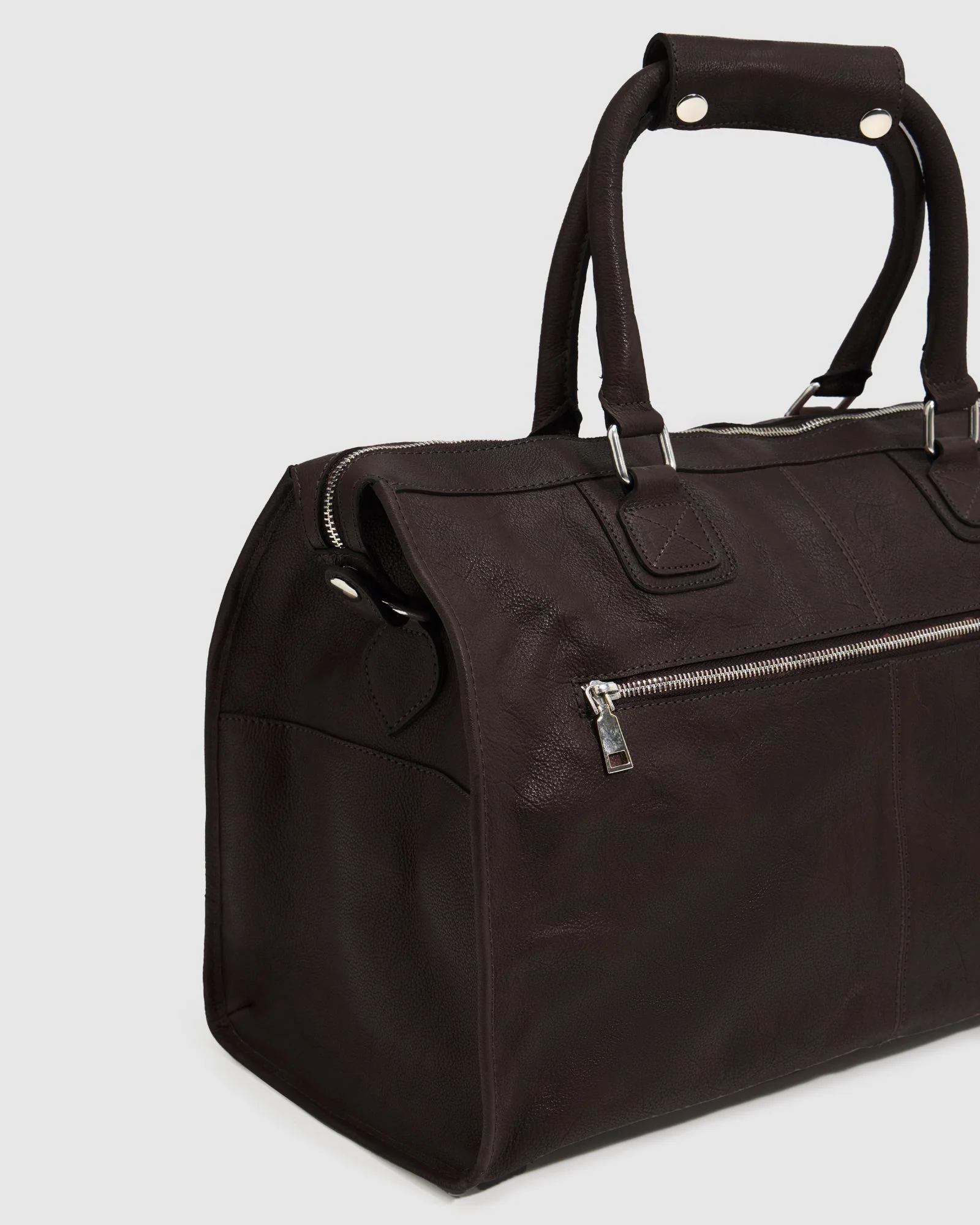 Magnus Leather Overnighter Bag - Image 4