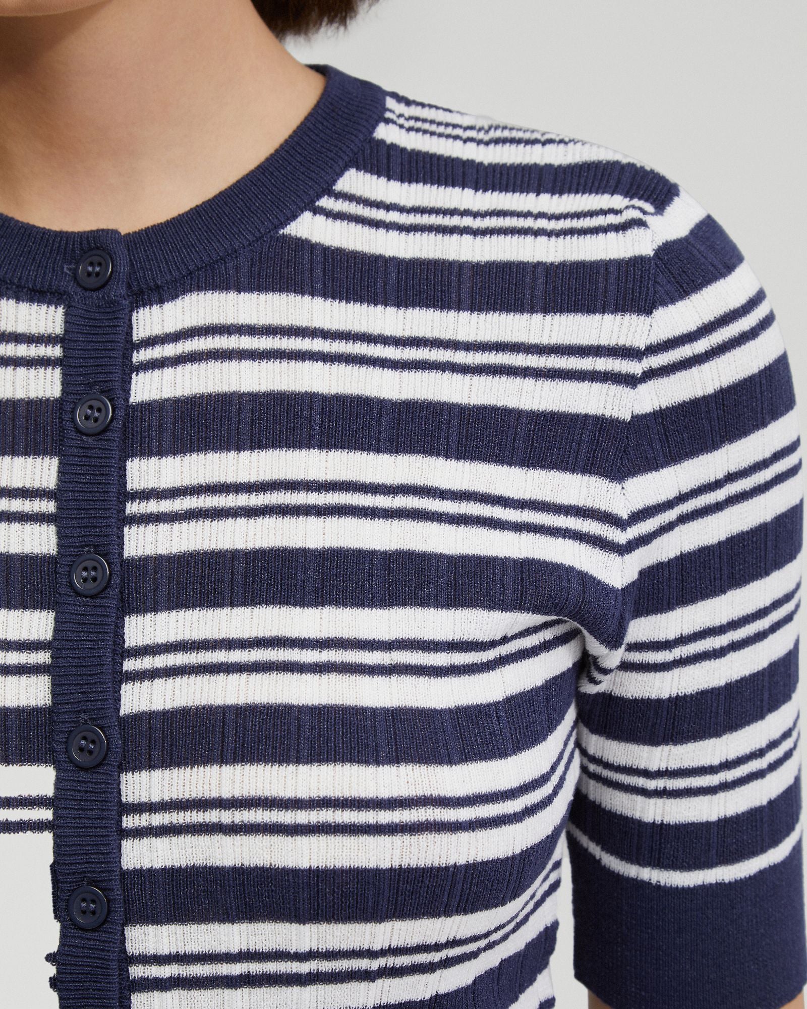 Maja Striped Button Knit - Image 6