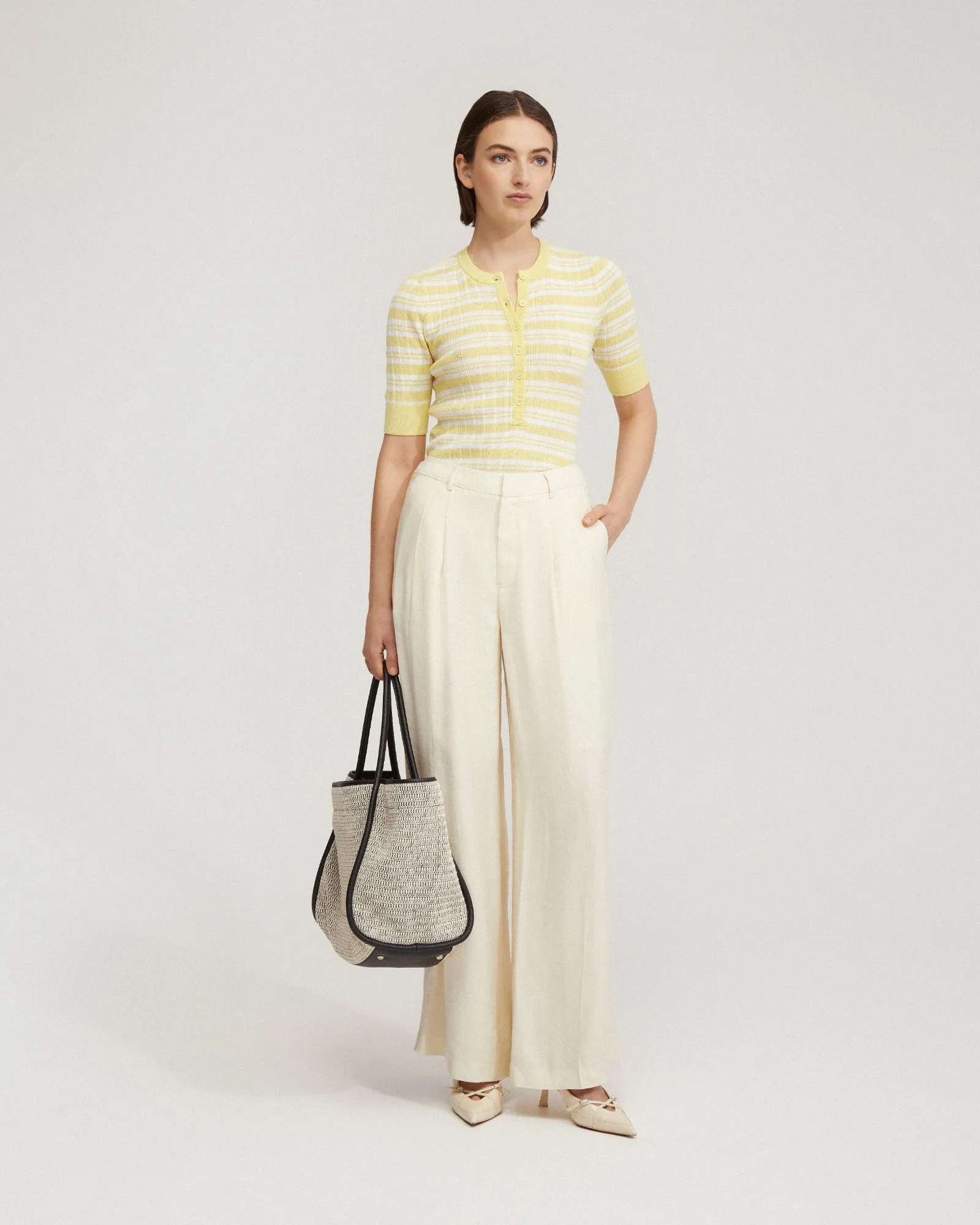 Maja Striped Button Knit - Image 7