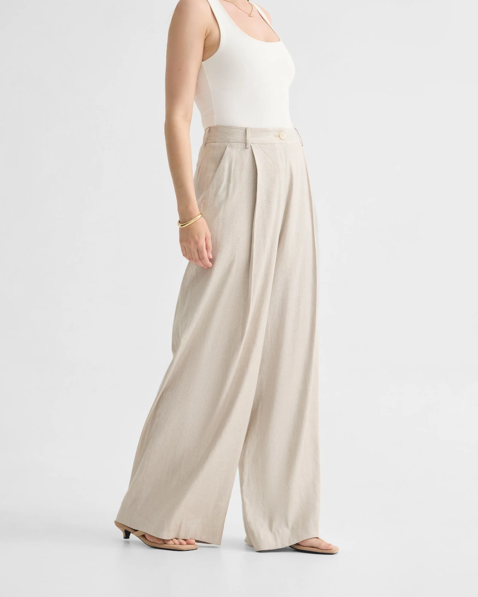 Margot Stretch Linen Pant - Image 3