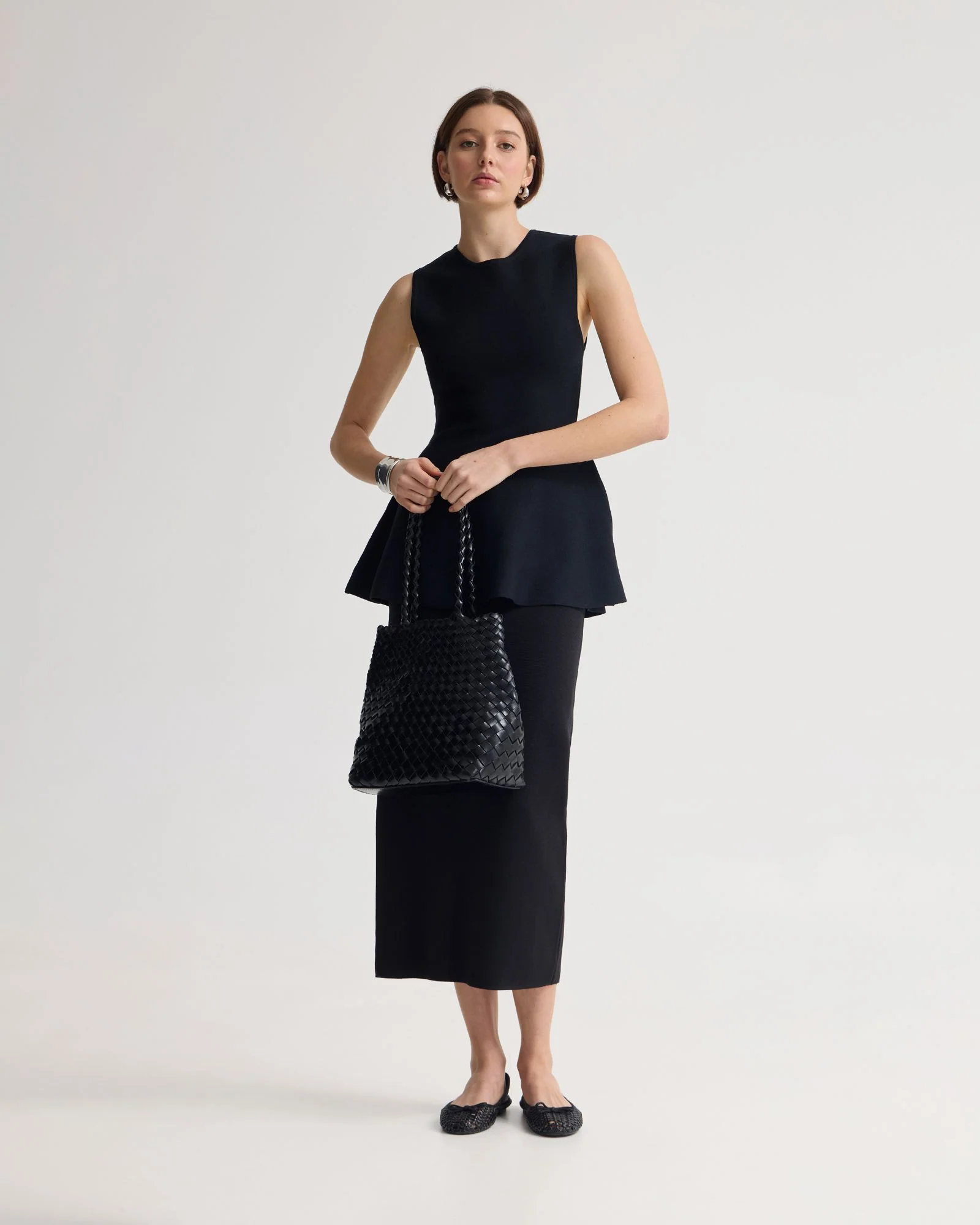 Margot Knitted Peplum Top - Image 7