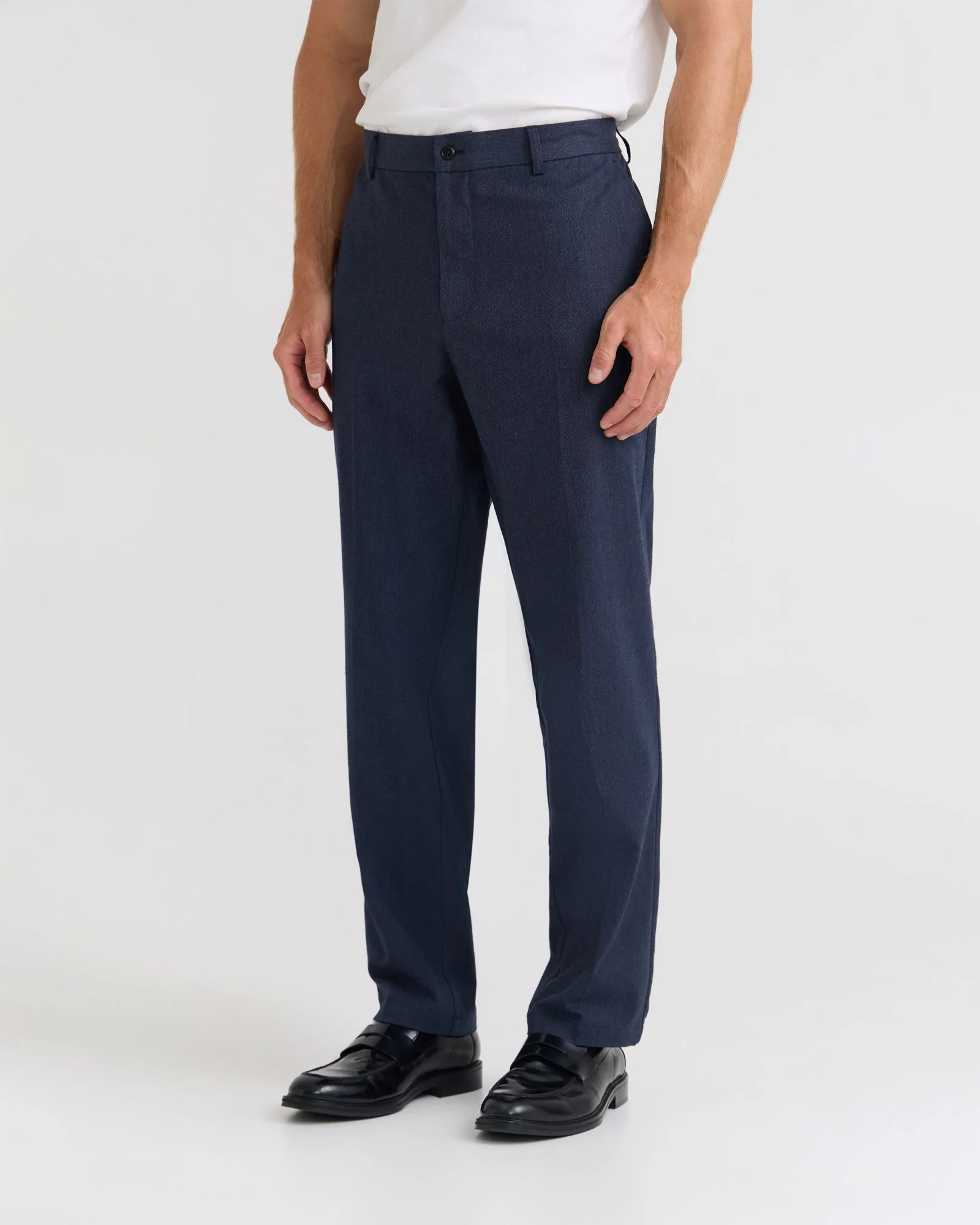 Marlo Herringbone Cotton Trousers - Image 2