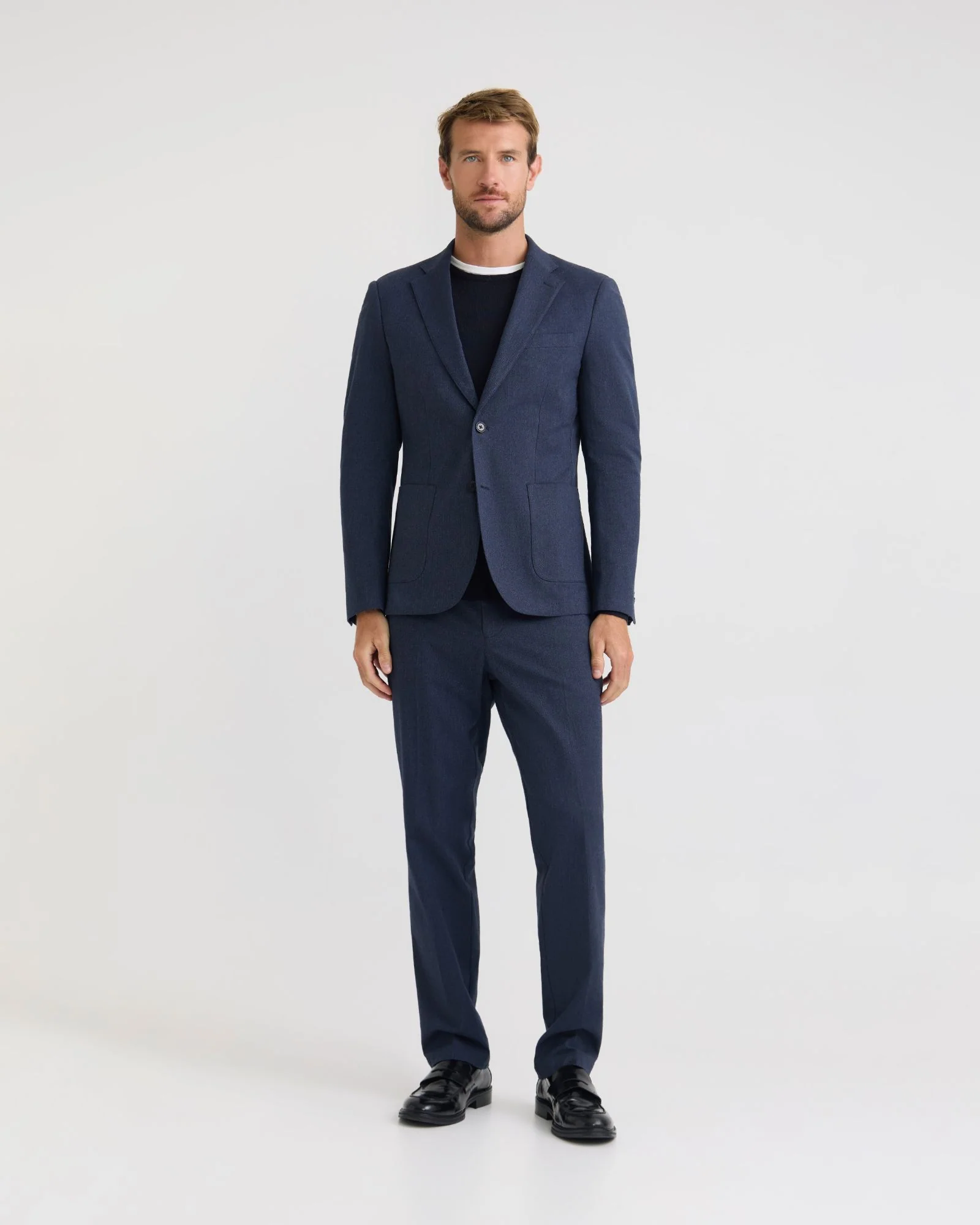Marlo Herringbone Cotton Trousers - Image 5