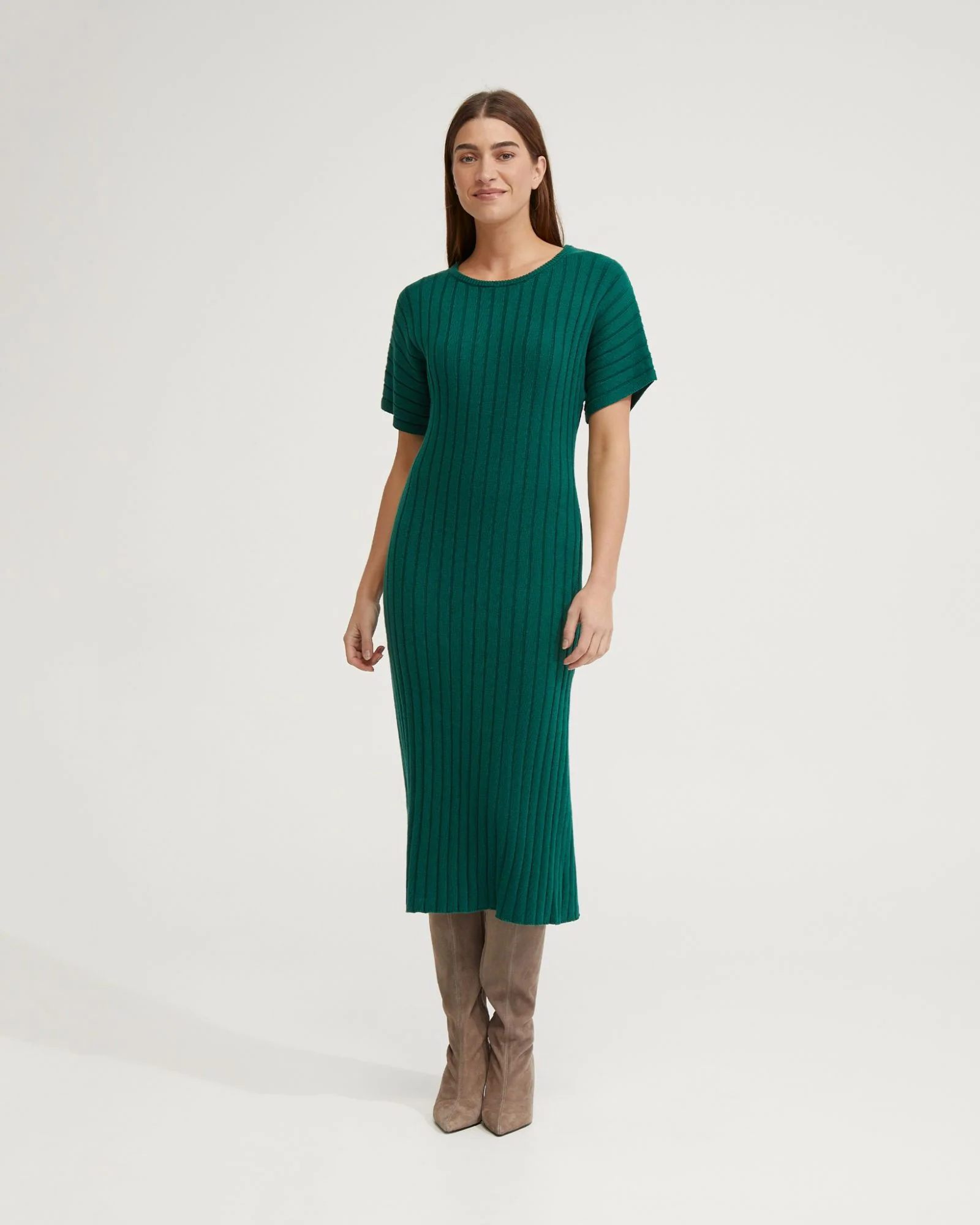 Maya Rib Short Sleeve Dress - Image 12