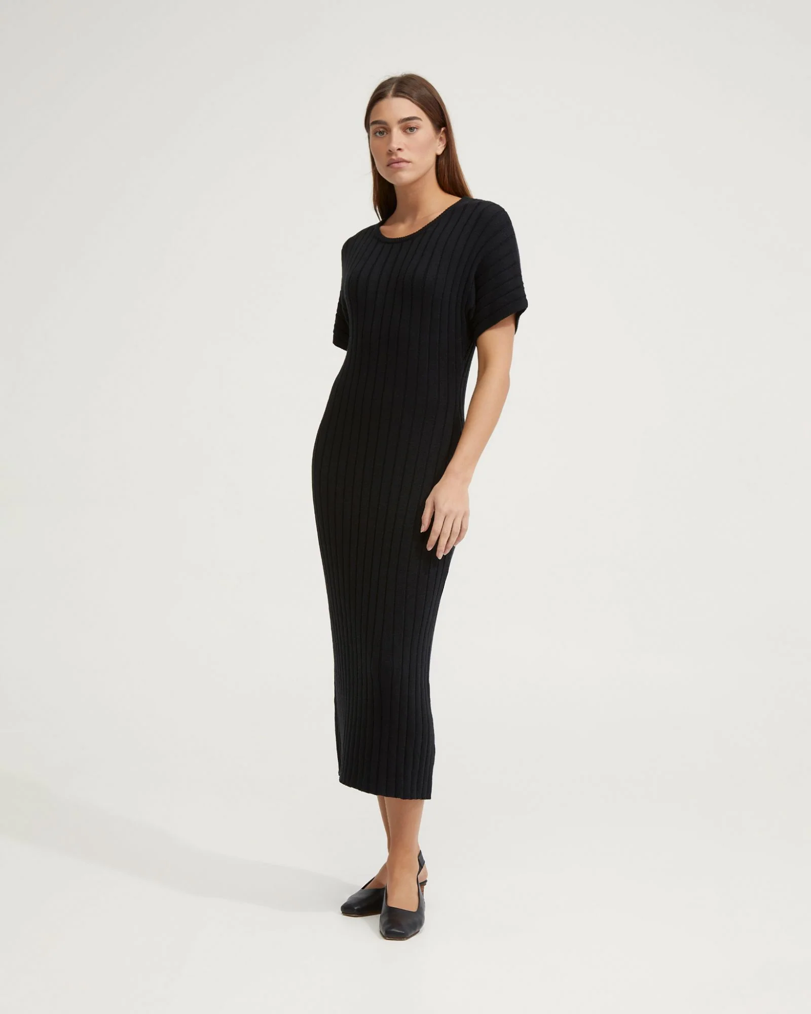 Maya Rib Short Sleeve Dress - Image 15