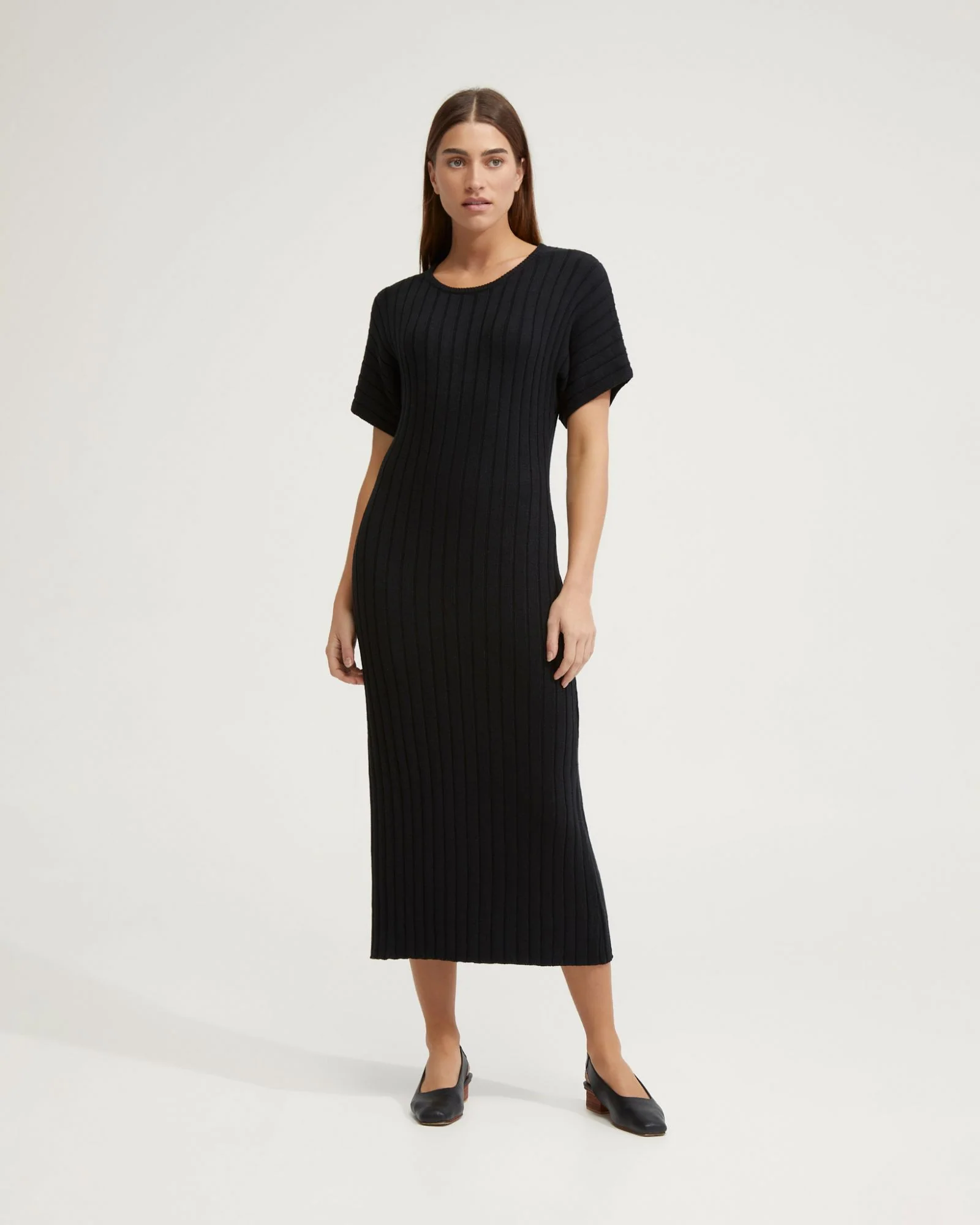 Maya Rib Short Sleeve Dress - Image 18