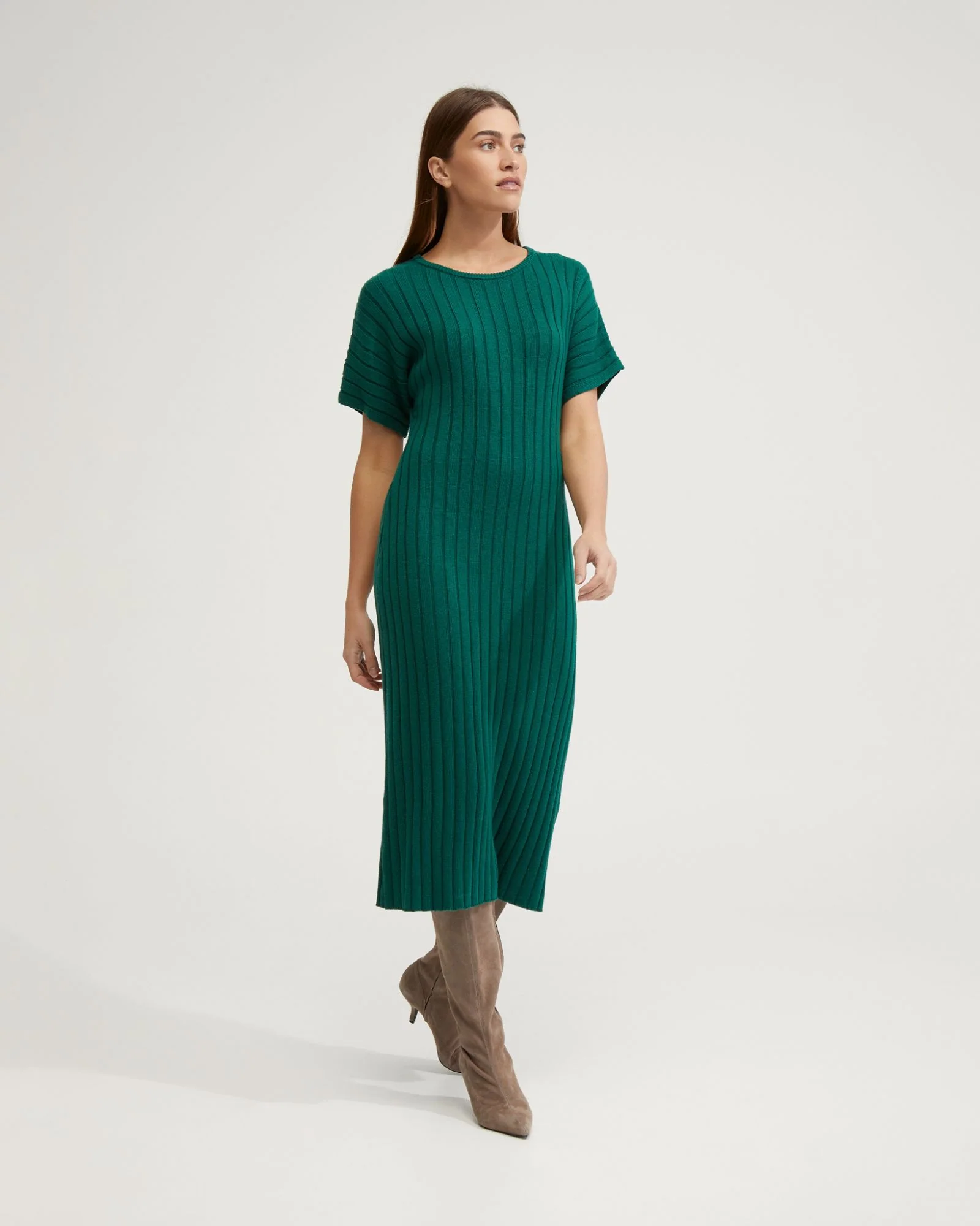 Maya Rib Short Sleeve Dress - Image 8
