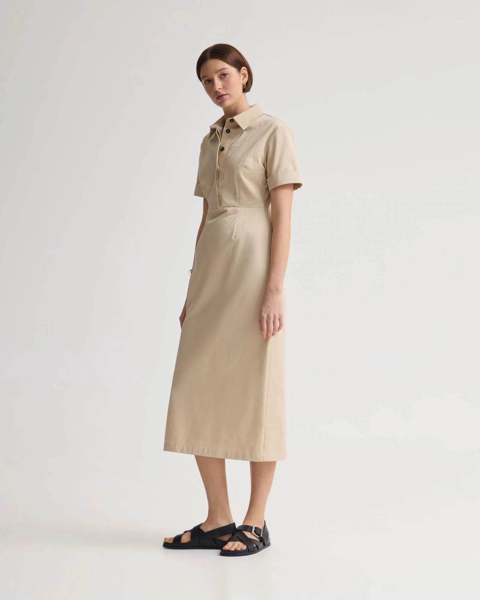 Megan Cotton Safari Dress - Image 2