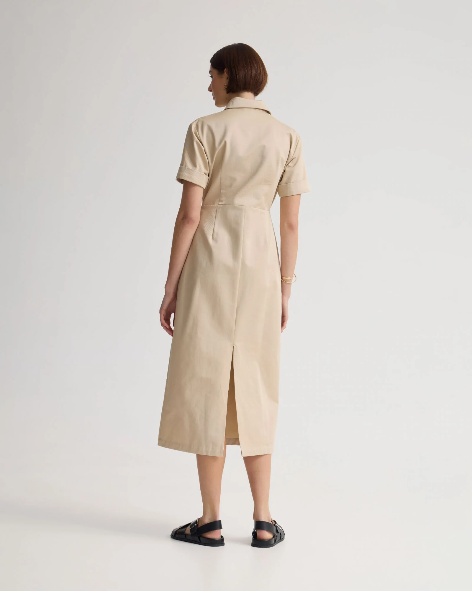 Megan Cotton Safari Dress - Image 3