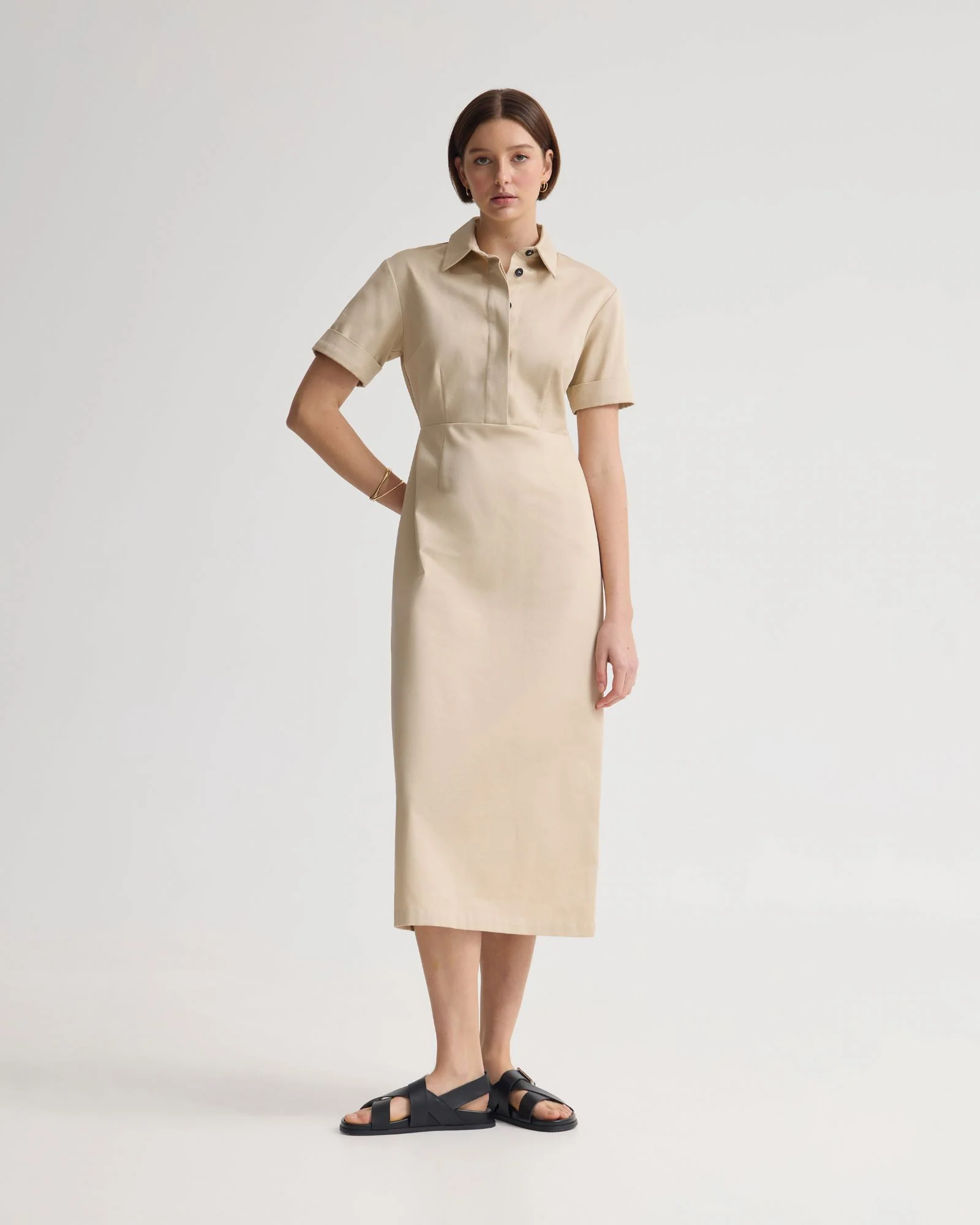 Megan Cotton Safari Dress - Image 5